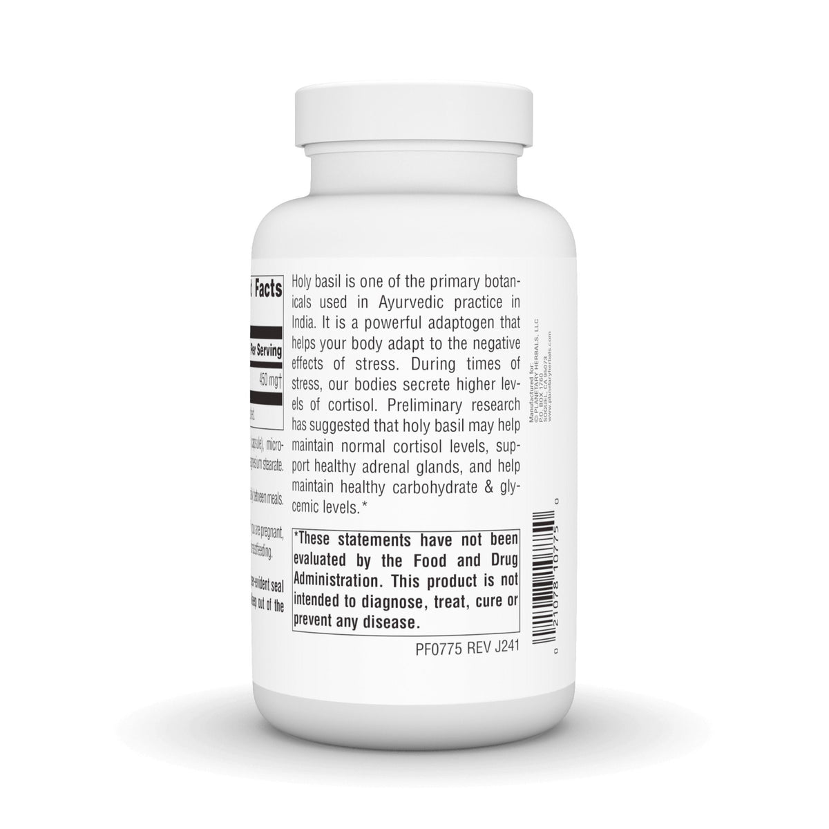 Planetary Herbals Holy Basil Extract 450mg 180 Capsule