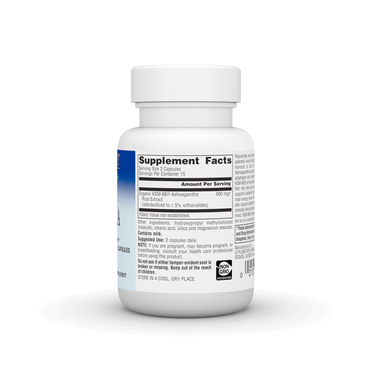 Planetary Herbals KSM-66 Ashwagandha 600 mg 30 VegCap