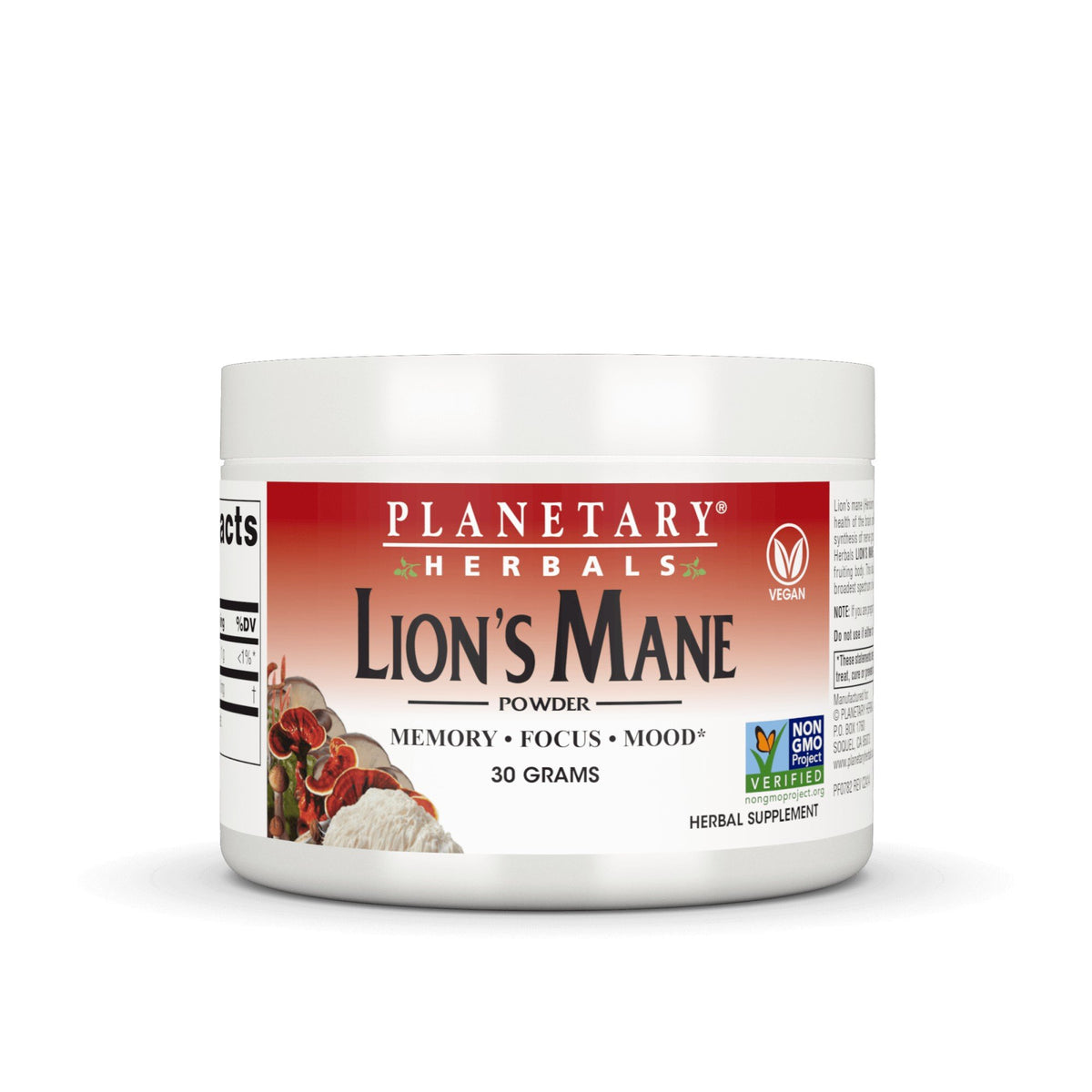 Planetary Herbals Lion's Mane 30 Grams Capsule