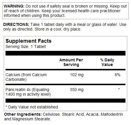 Kal Pancreatin 350 mg 100 Tablet