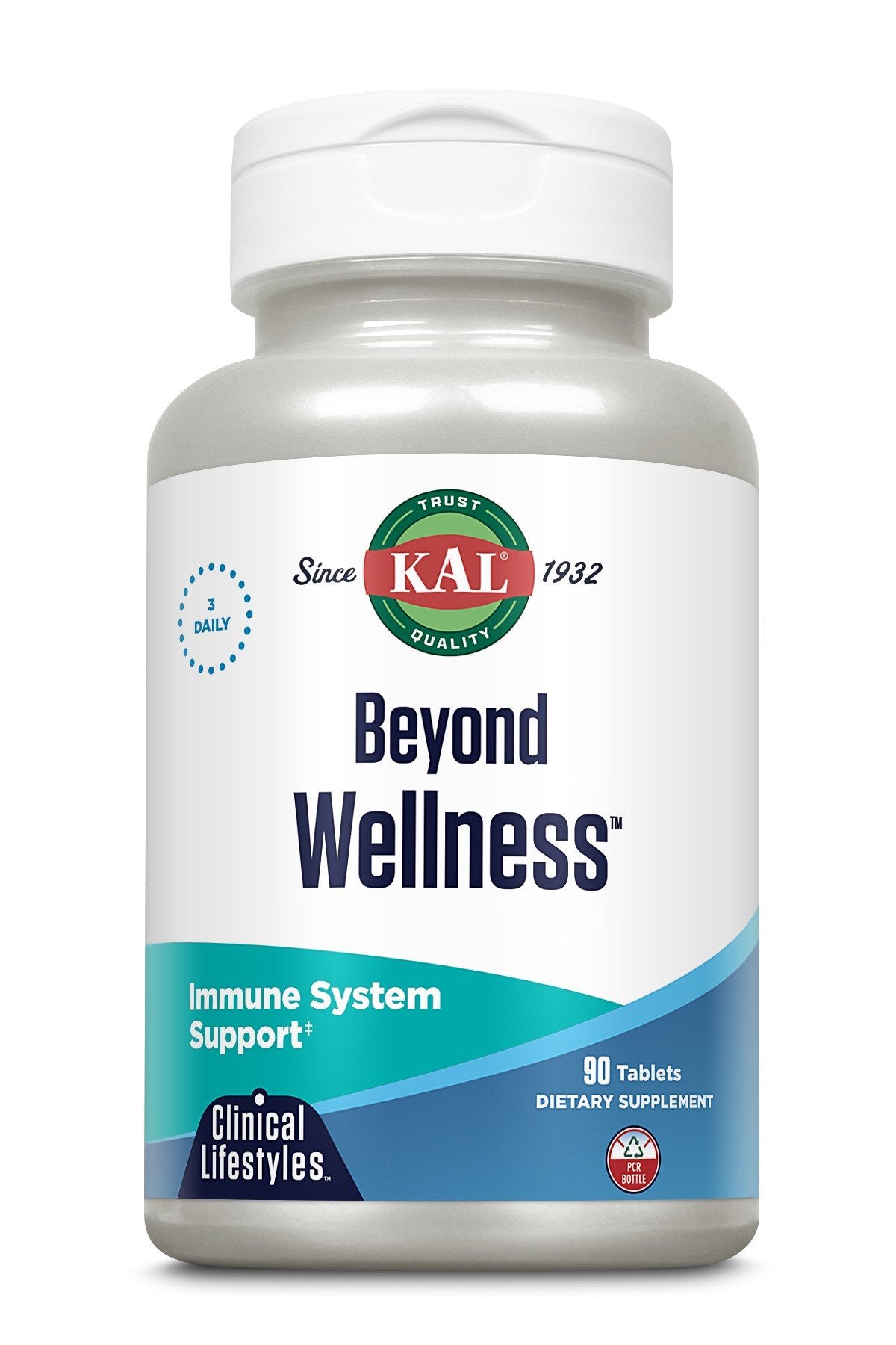 Beyond Wellness | Kal Clinical Lifestyles | Immune System Support | 3 Daily | Dietary Supplement | 90 Tablets | VitaminLife