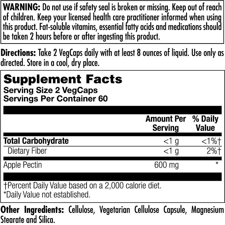 Kal Apple Pectin 600 mg 120 VegCap