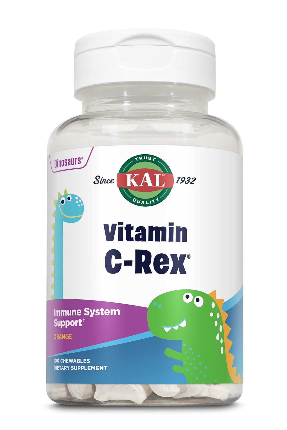 Kal Dinosaurs Vitamin C-Rex 100 Chewable