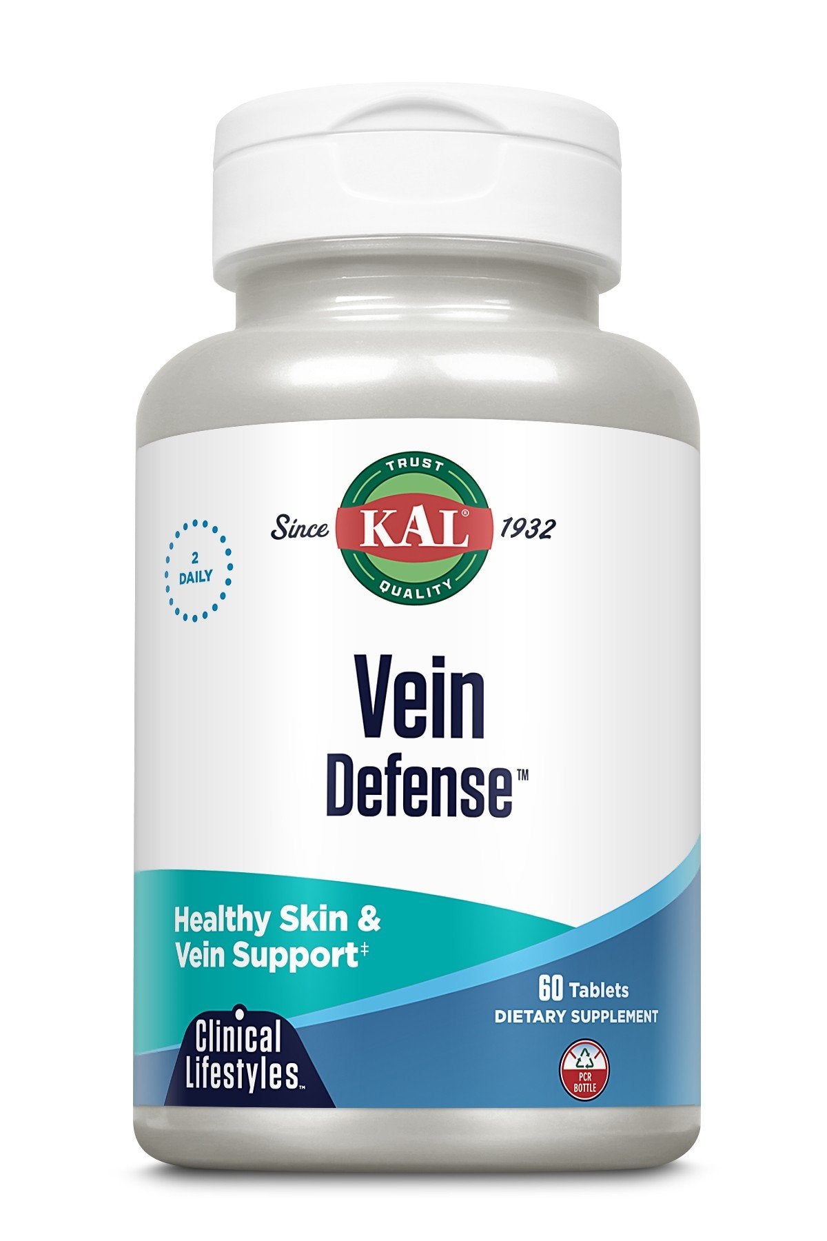 Vein Defense | Kal | Skin Health | Vein Support | 2 Daily | Dietary Supplement | 60 Tablets | VitaminLife