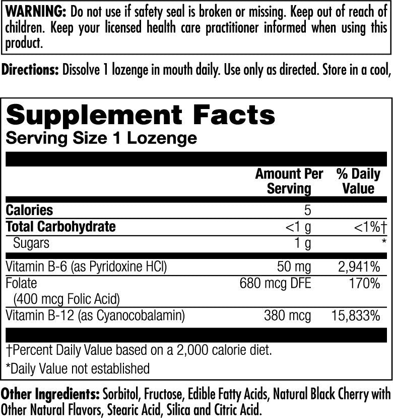 Kal B6, B12 Folic Acid Chewable 60 Tablet