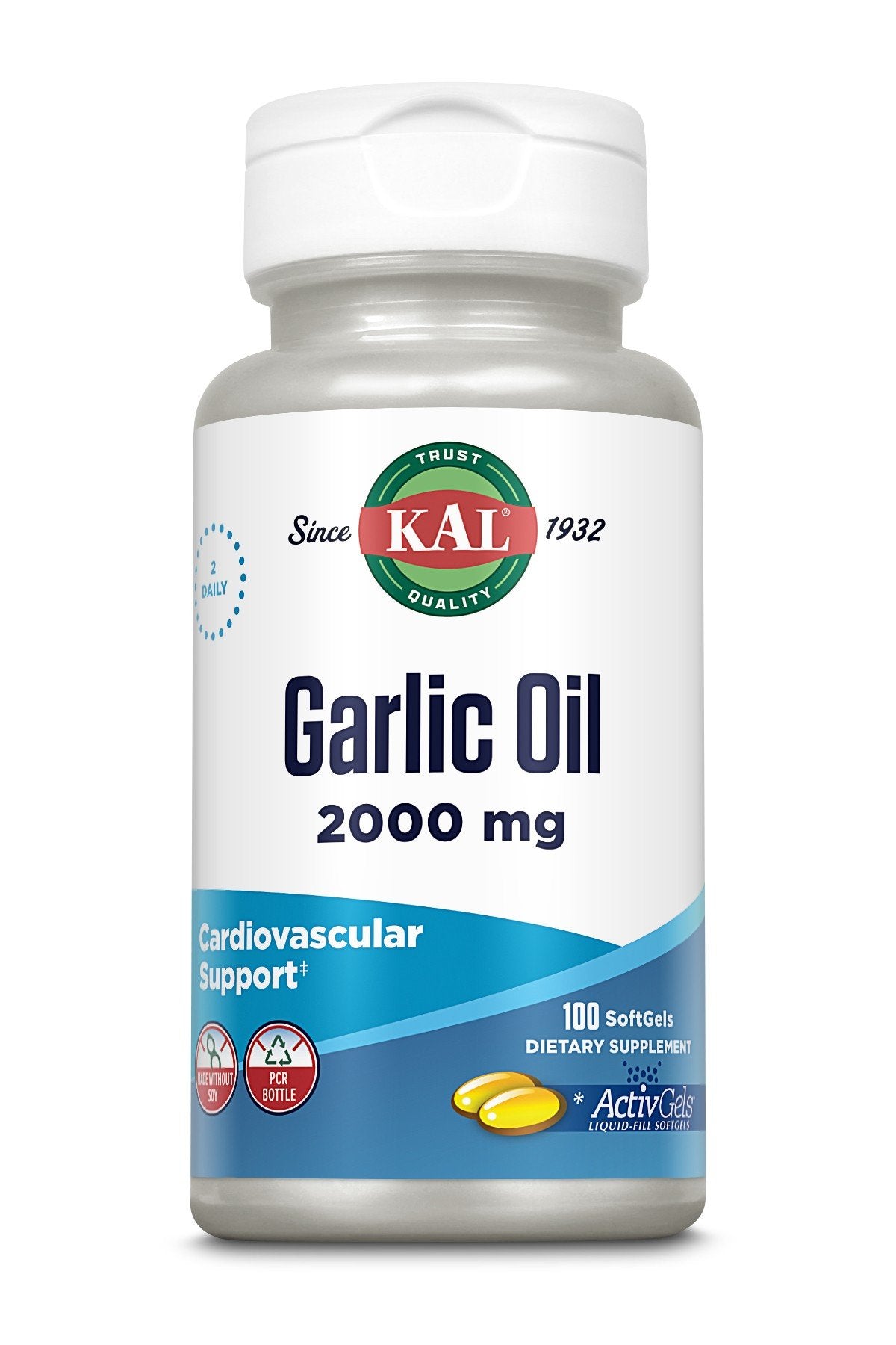 Kal Garlic Oil 2000 100 Softgel