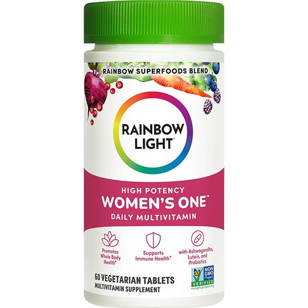 Rainbow Light High Potency Women&#39;s One 50+ Daily Multivitamin 60 Vegetarian Tablets