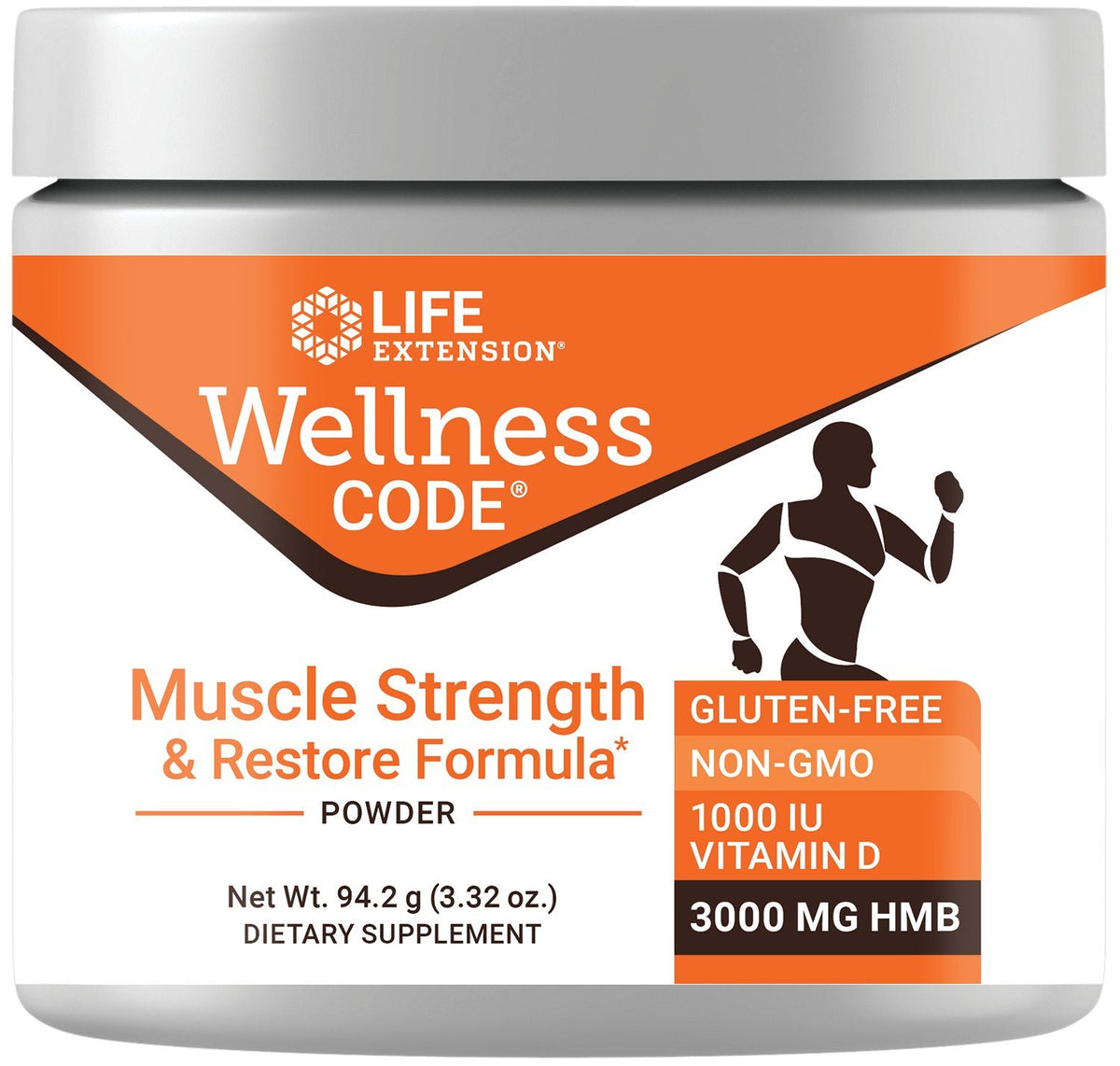 Life Extension Wellness Code Muscle Strength &amp; Restore Formula 3.32 oz Powder