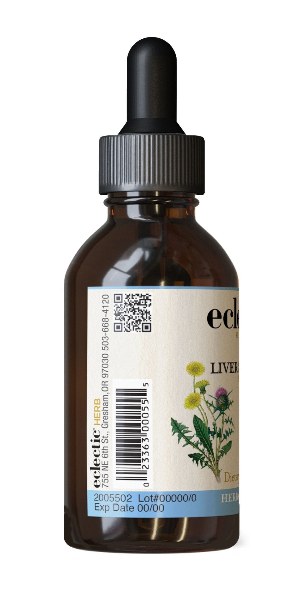 Eclectic Herb Liver Support (formerly Milk Thistle-Dandelion) Extract 2 oz Liquid