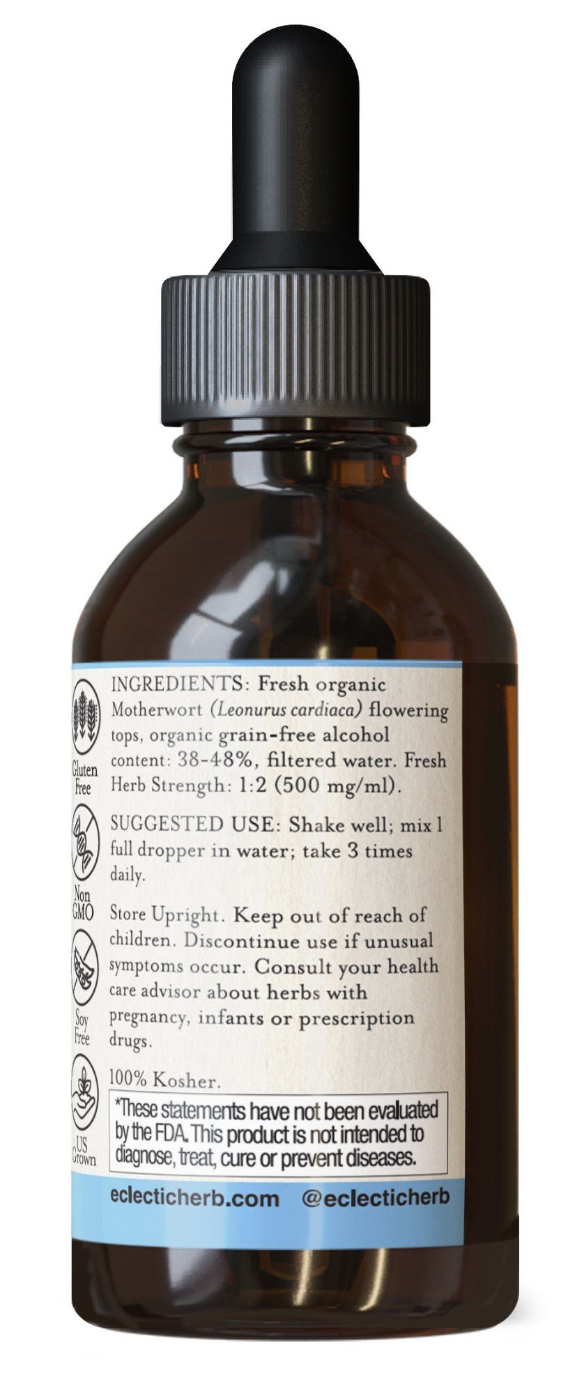 Eclectic Herb Motherwort Extract 2 oz Liquid