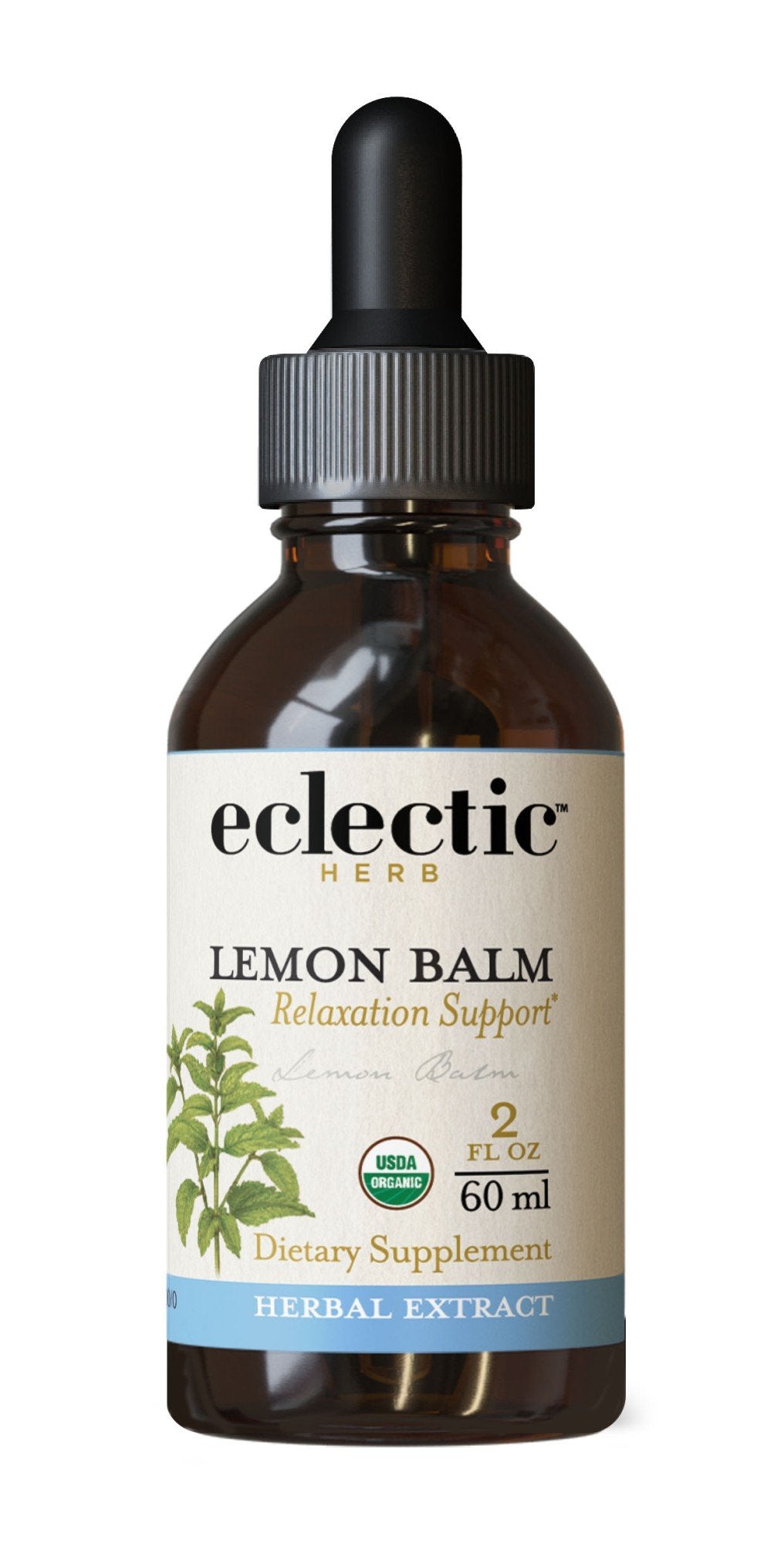 Eclectic Herb Lemon Balm Extract 2 oz Liquid