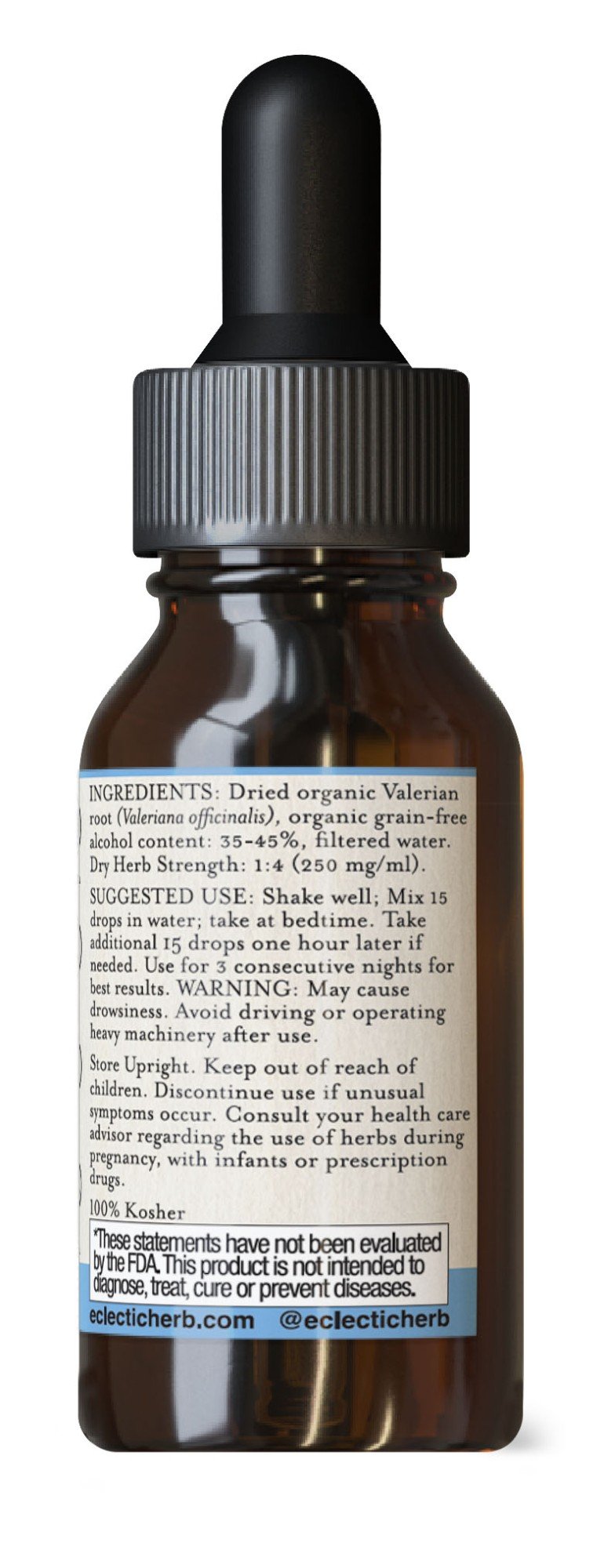 Eclectic Herb Valerian (Valeriana Officinalis) Extract 1 oz Liquid