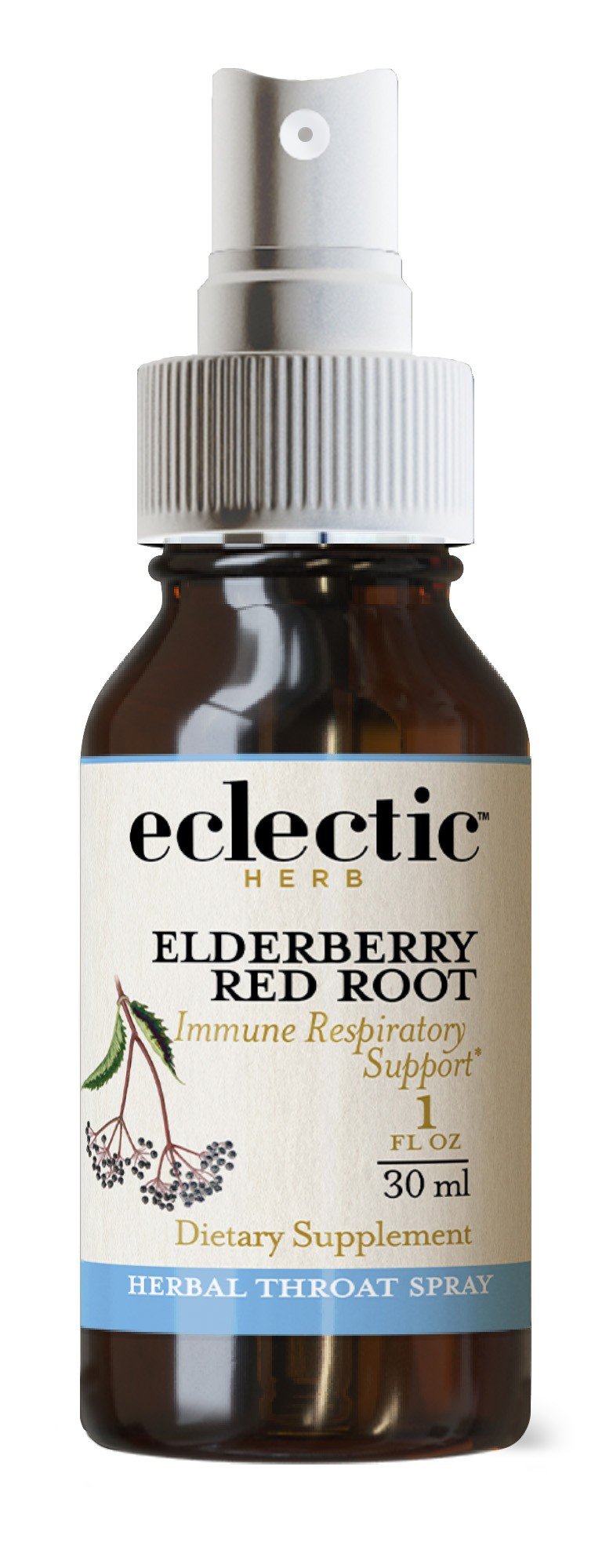 Eclectic Herb Elderberry Red Root Throat Spray 1 oz Liquid