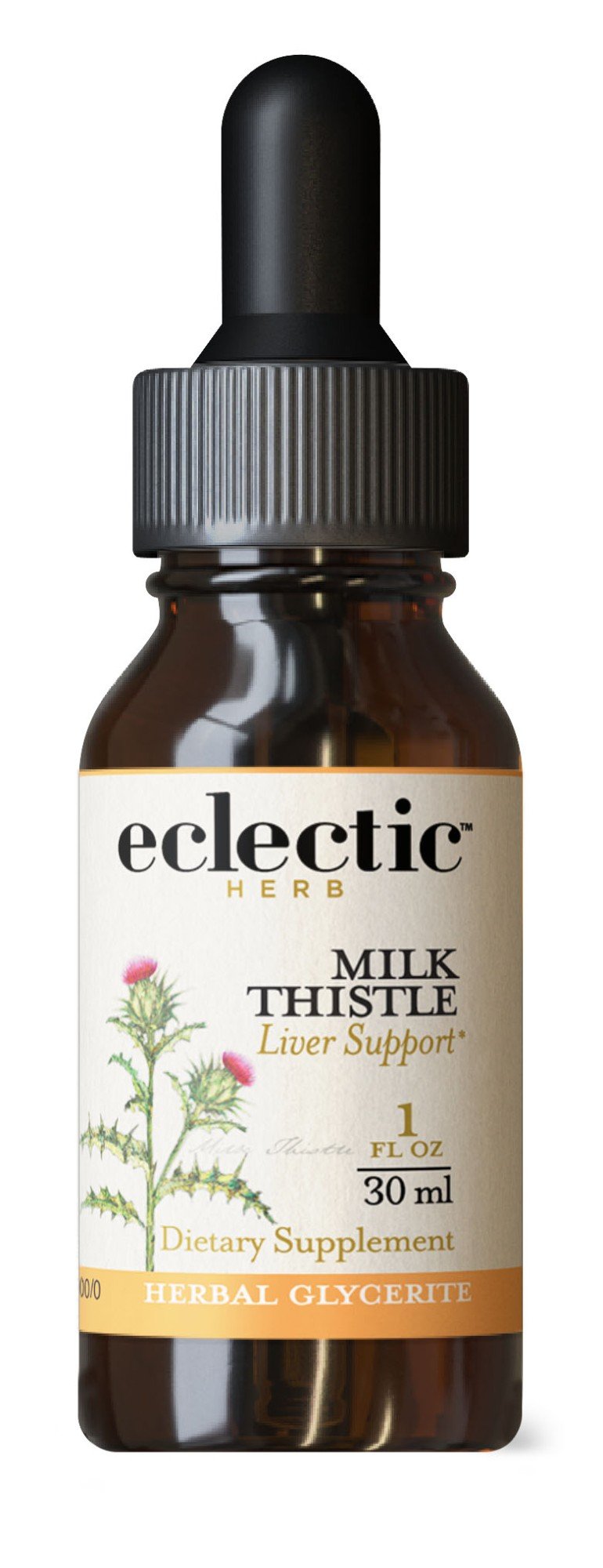 Eclectic Herb Milk Thistle No Alcohol Glycerite 1 oz Liquid