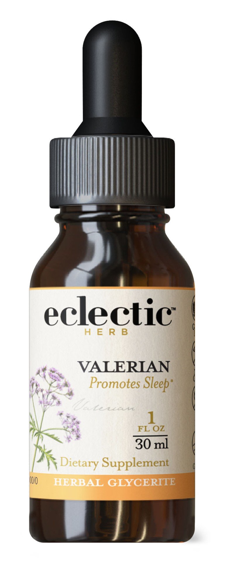 Eclectic Herb Valerian (Sitchensis) No Alcohol Glycerite 1 oz Liquid