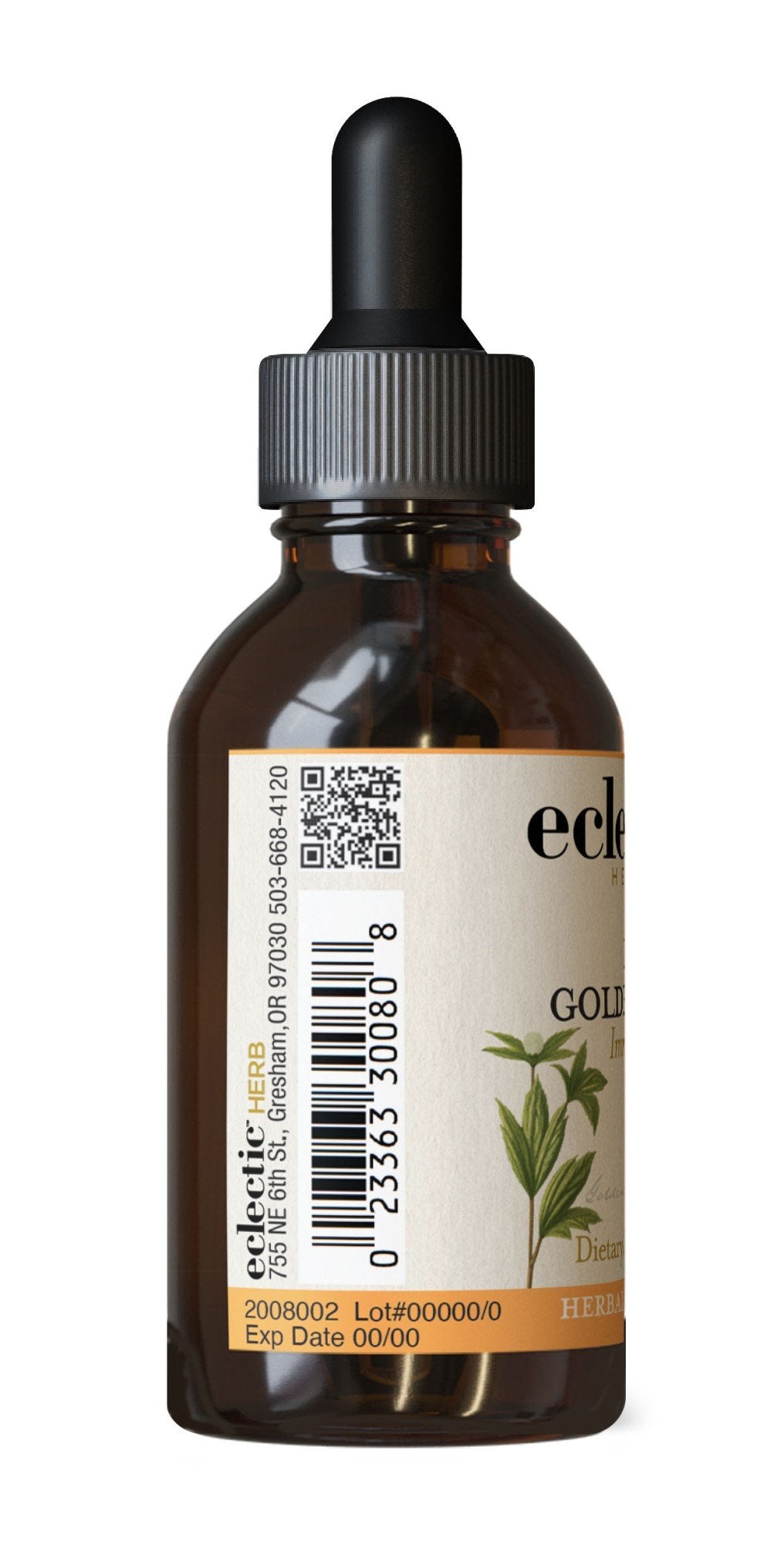 Eclectic Herb Goldenseal No Alcohol Glycerite 2 oz Liquid