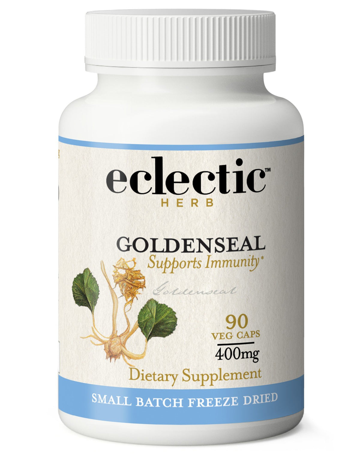 Goldenseal | Eclectic Herb | Immune Support | Dietary Supplement | 90 VegCaps | Capsules | VitaminLife