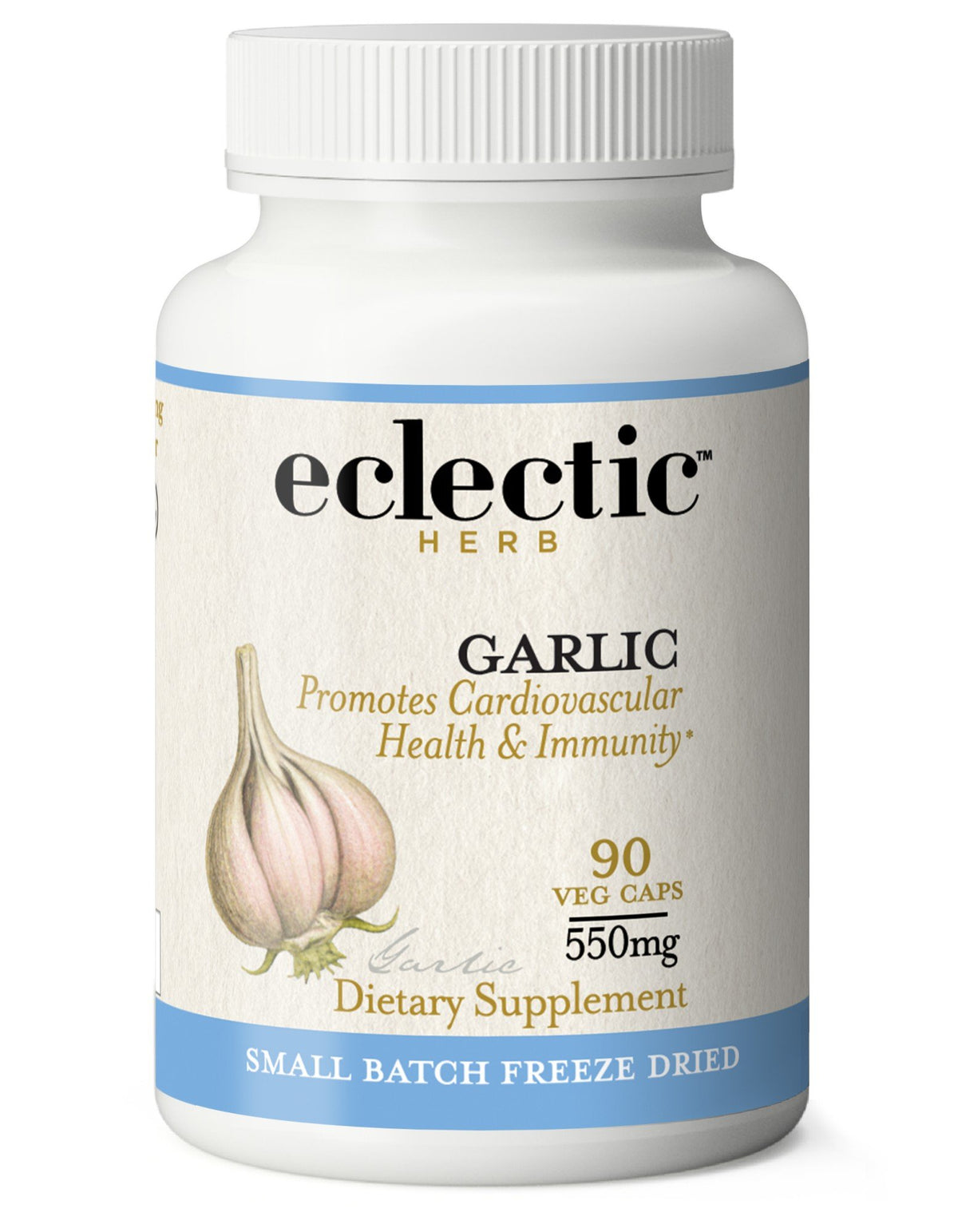 Eclectic Herb Garlic 550mg Freeze-Dried Odor Controlled 90 VegCap