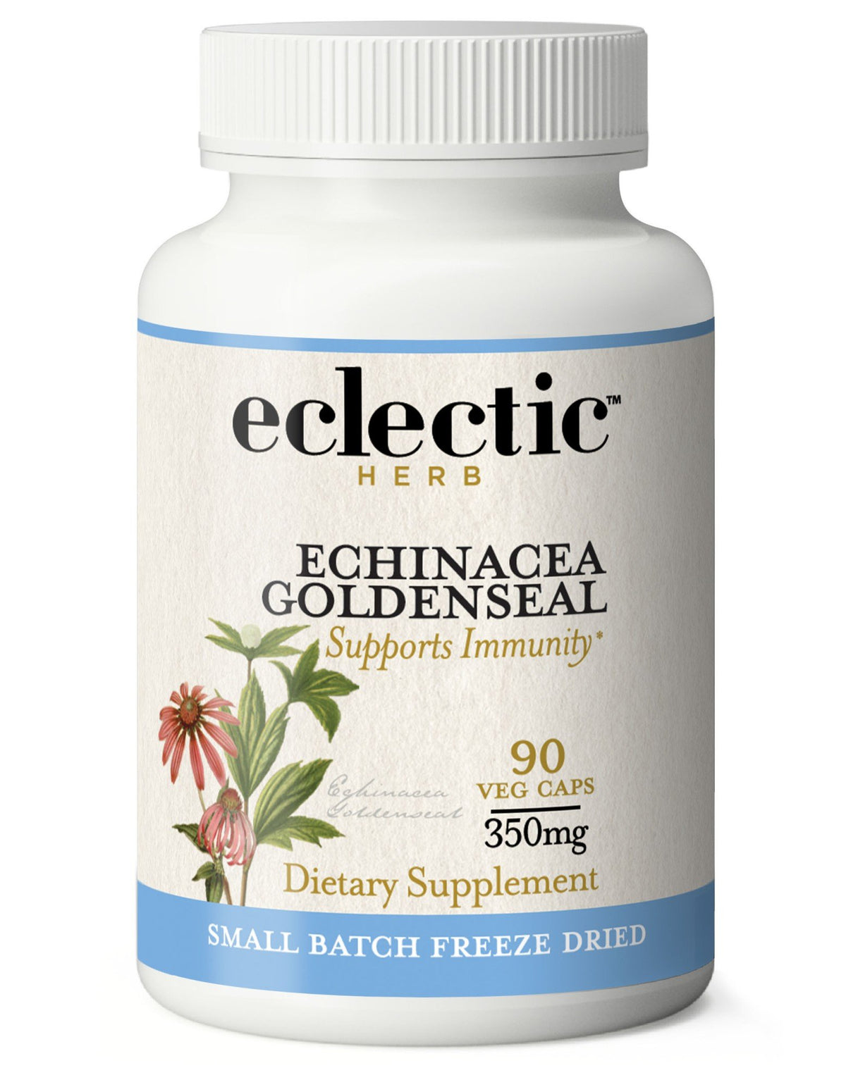 Eclectic Herb Echinacea - Goldenseal - Freeze Dried Concentrate 90 VegCap
