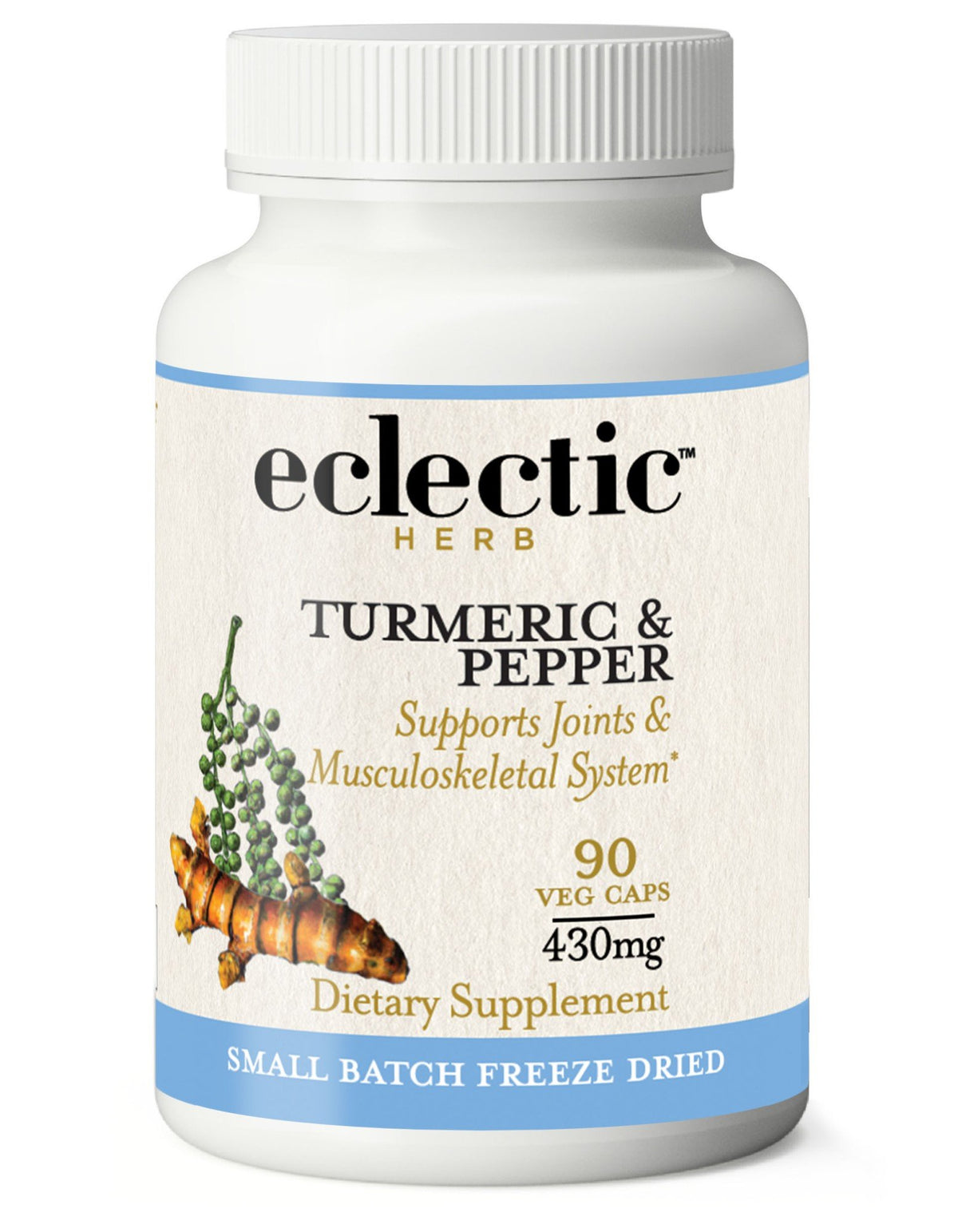 Eclectic Herb Turmeric & Pepper Freeze Dried 90 Capsule