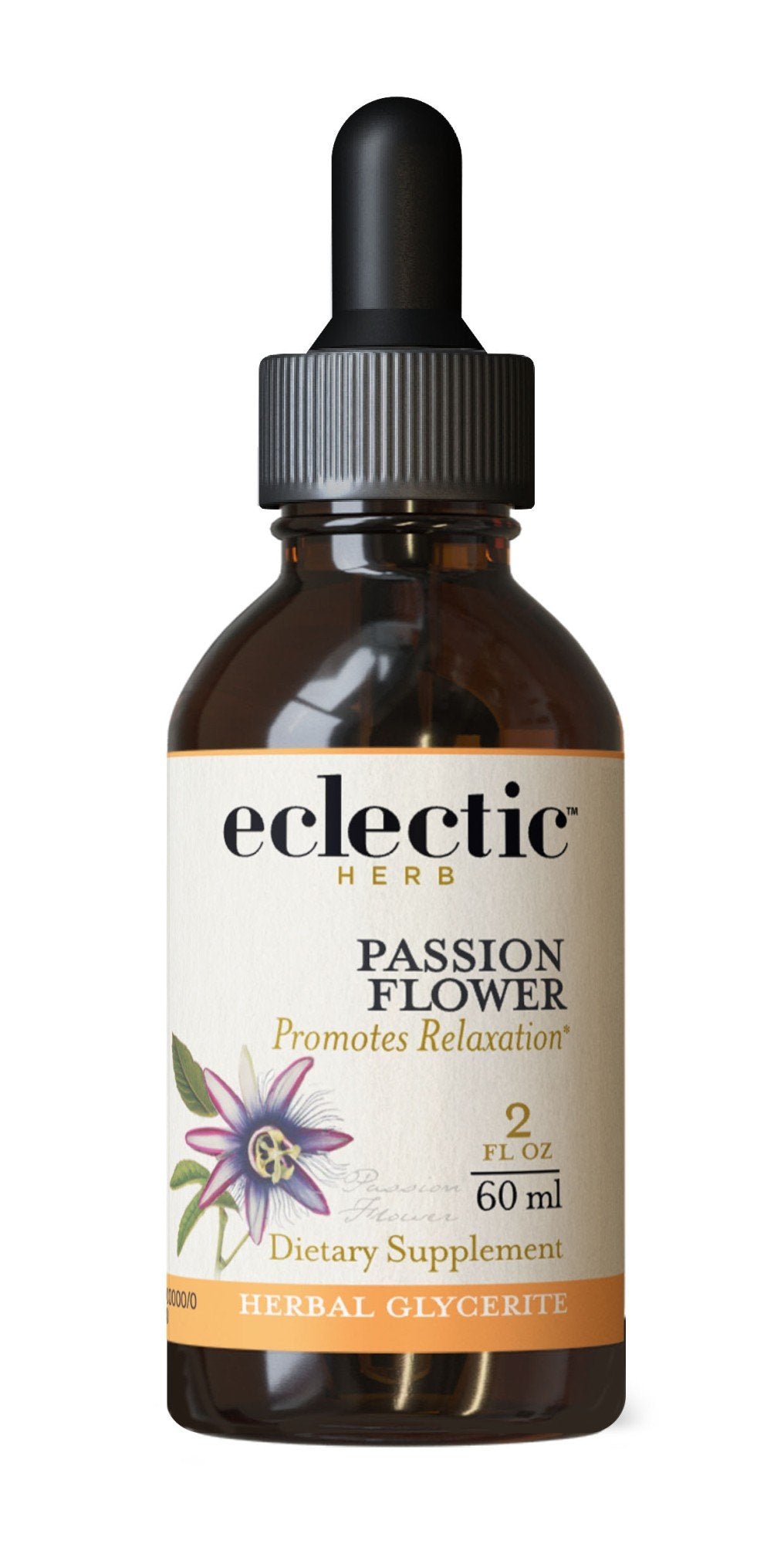 Eclectic Herb Passion Flower No Alcohol Glycerite 2 oz Liquid