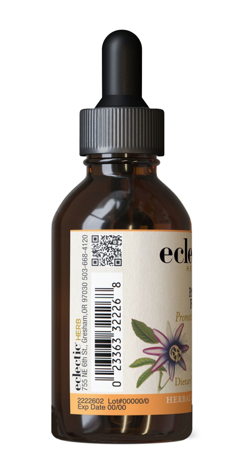 Eclectic Herb Passion Flower No Alcohol Glycerite 2 oz Liquid