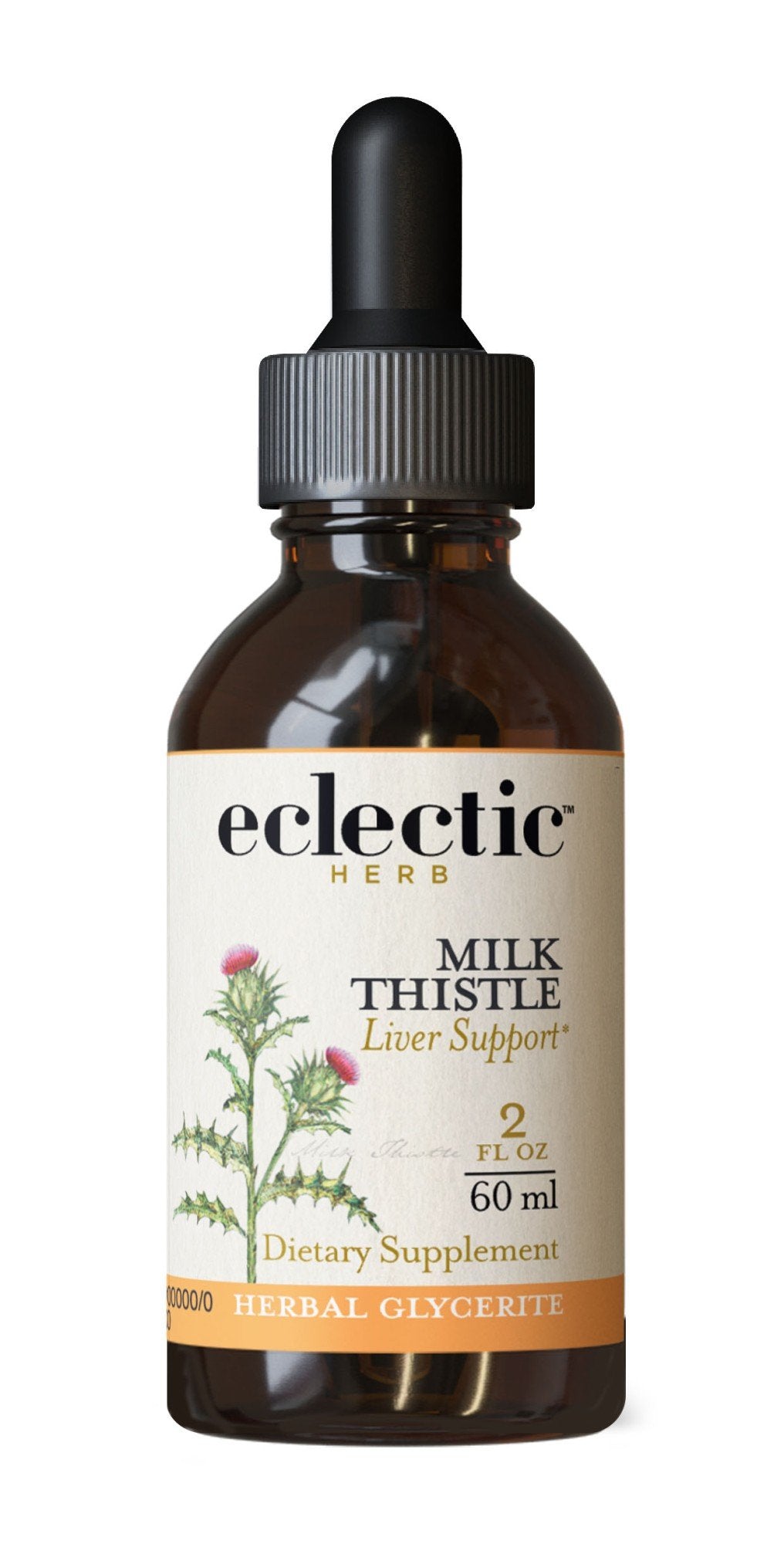 Eclectic Herb Milk Thistle No Alcohol Glycerite 2 oz Liquid