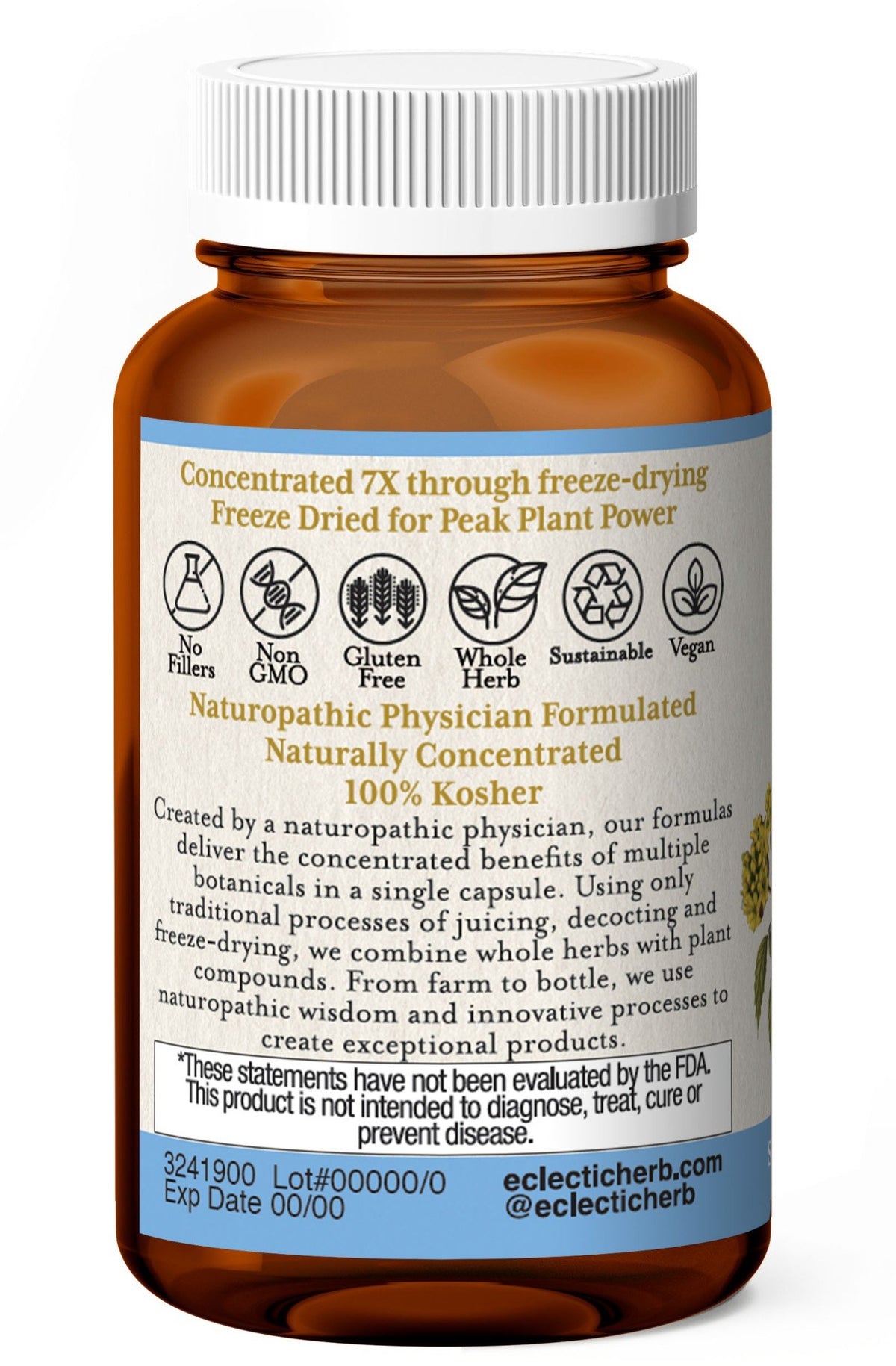 Eclectic Herb Adrenal Support 45 Capsule