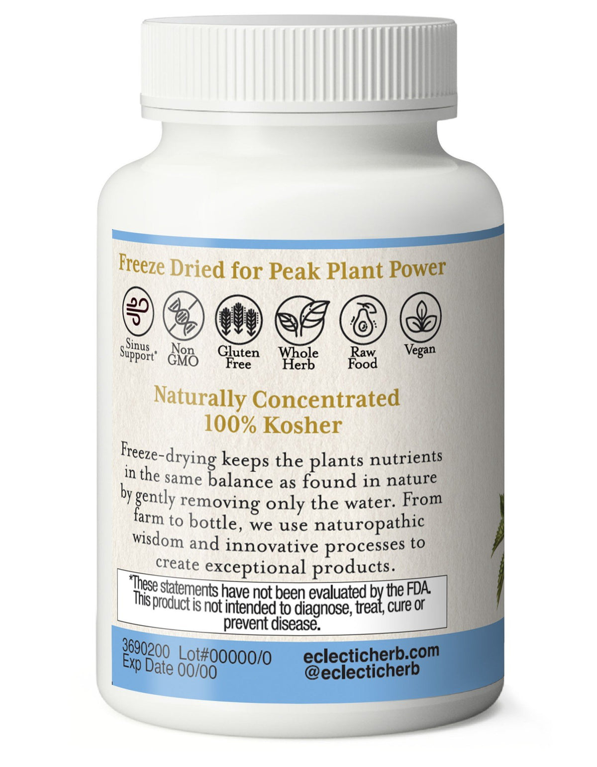 Eclectic Herb Nettles - Quercetin Freeze-Dried 90 VegCap