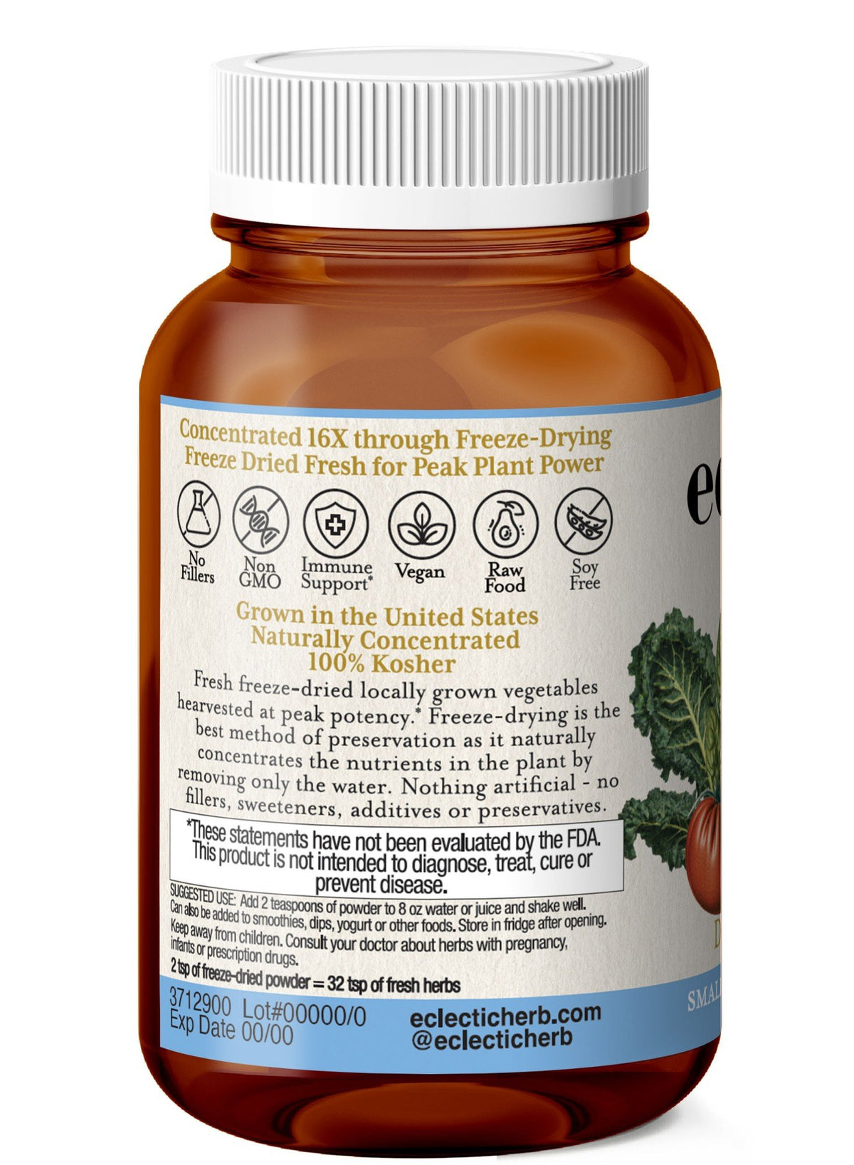 Eclectic Herb Veggie 10 4.2 oz (120 g) Powder