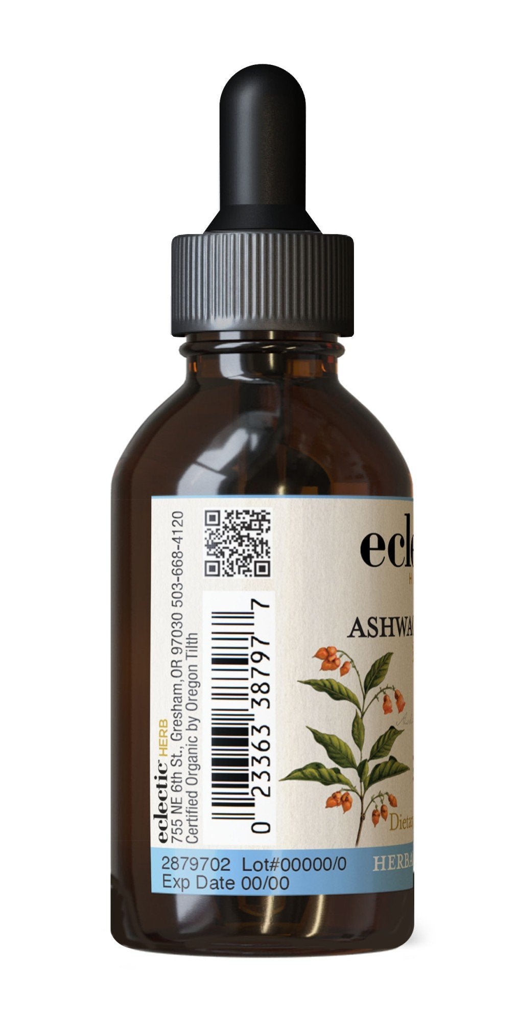 Eclectic Herb Ashwagandha Extract 2 oz Liquid