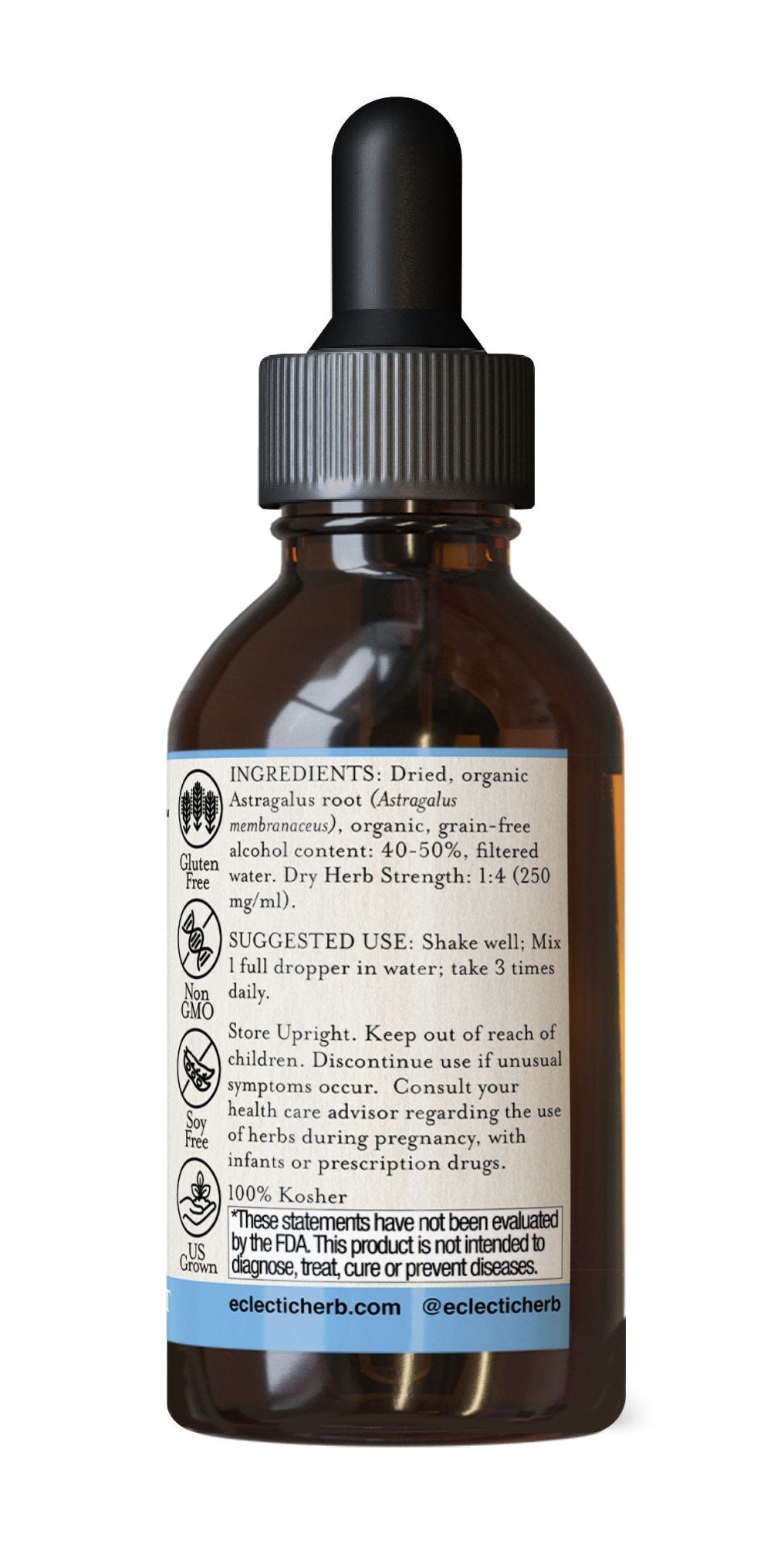 Eclectic Herb Astragalus Extract 2 oz Liquid