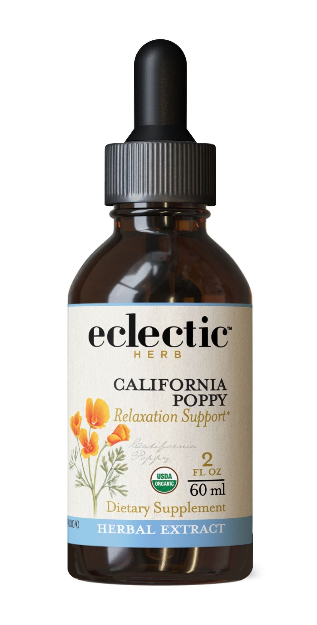 Eclectic Herb California Poppy Extract 2 oz Liquid