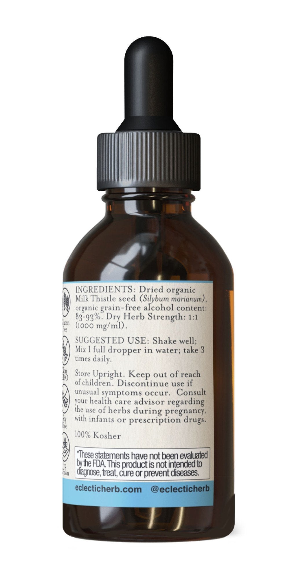 Eclectic Herb Milk Thistle Extract 2 oz Liquid