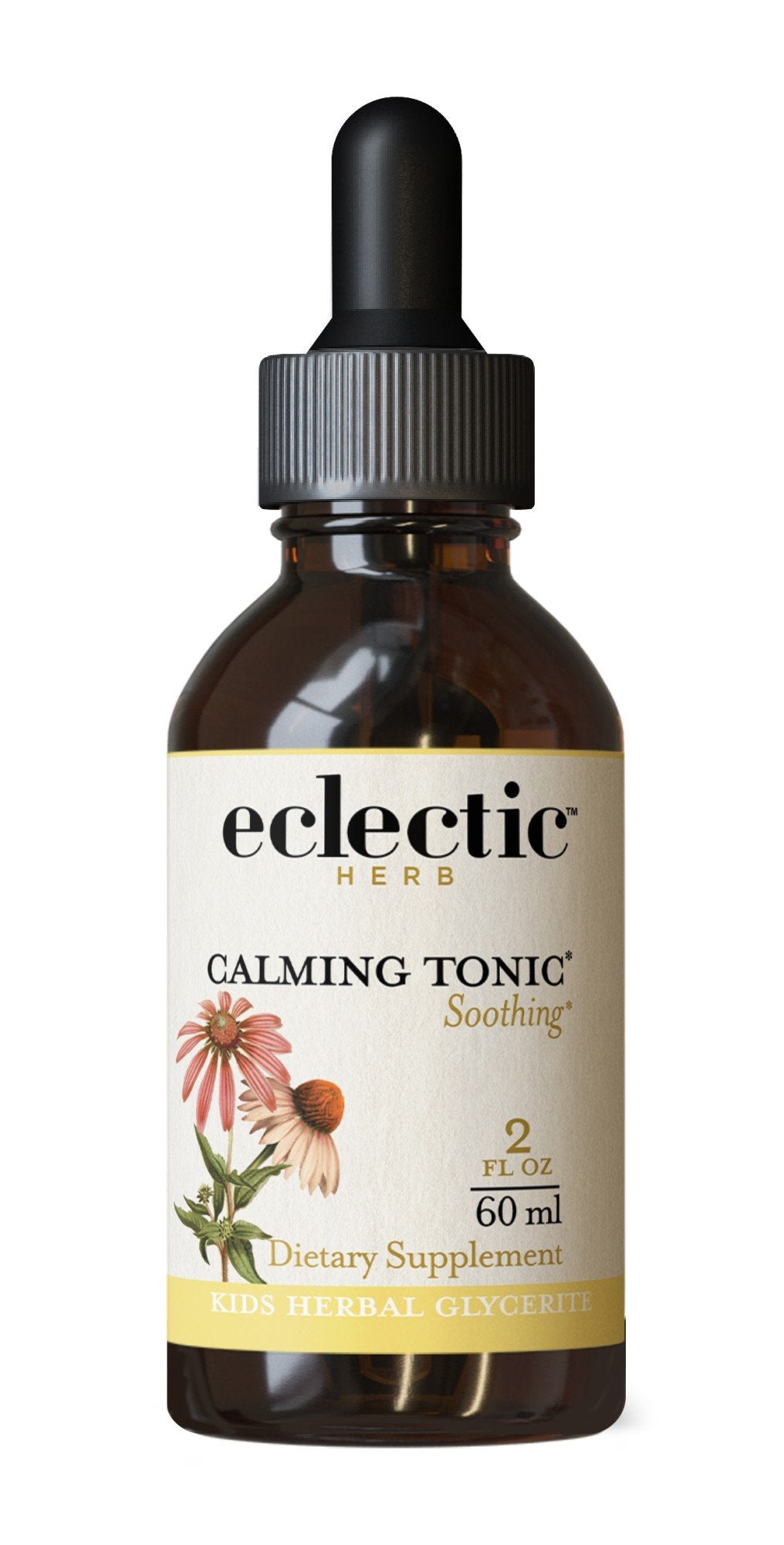 Eclectic Herb Caming Tonic Kids Peppermint 2 oz Liquid