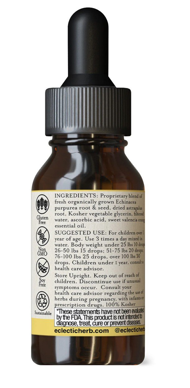 Eclectic Herb Echinacea Astragalus Kids 2 oz Liquid