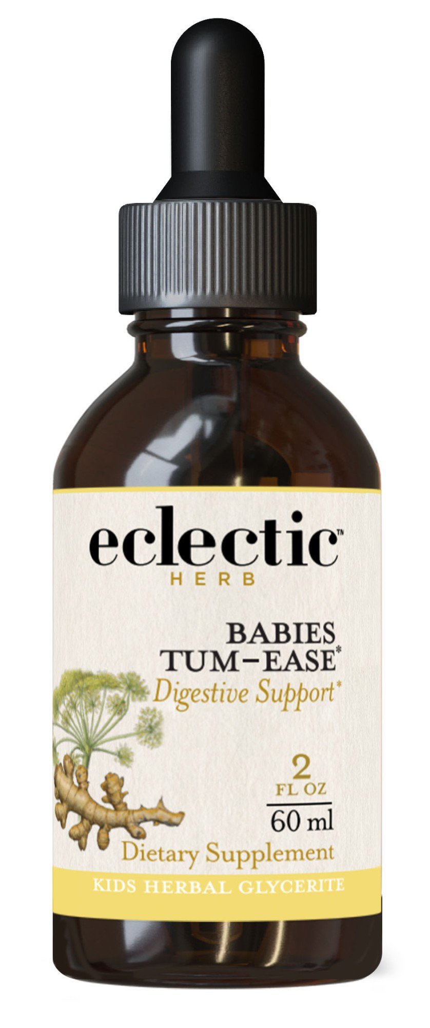 Eclectic Herb Babies Tum - Ease No Alcohol Glycerite 2 oz Liquid