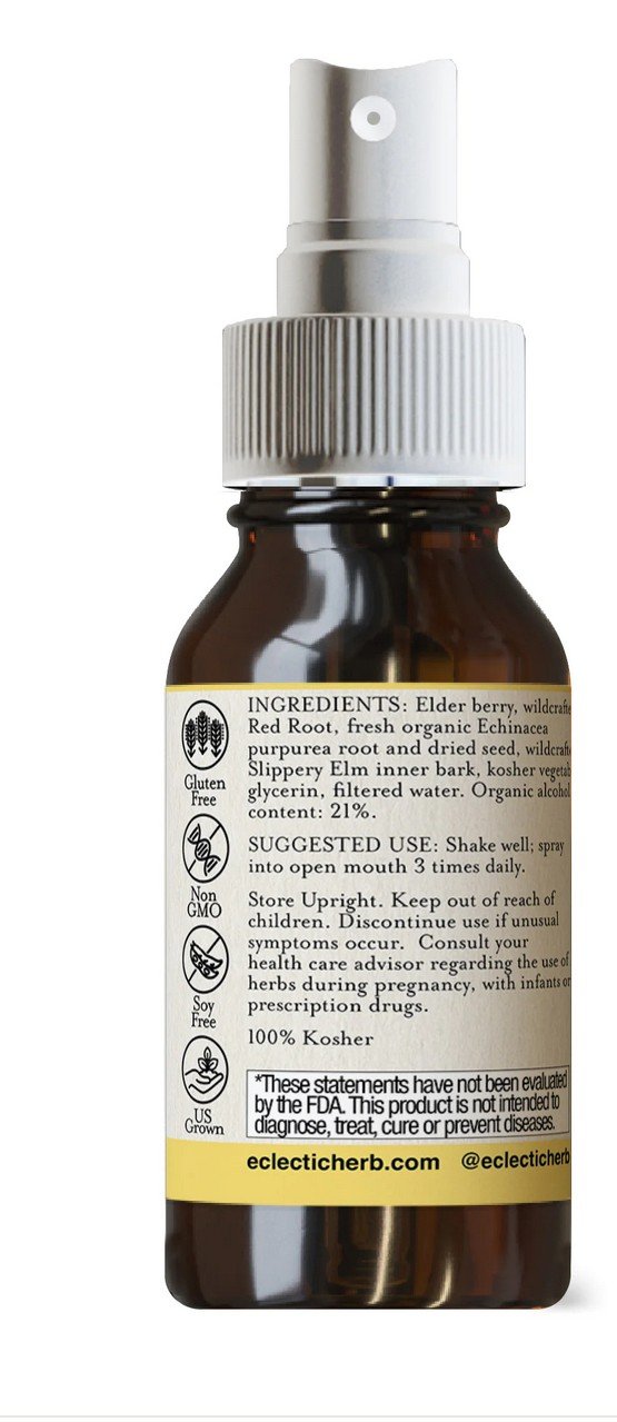 Eclectic Herb Kids Elderberry-Red Root Throat Spray 1 oz Liquid