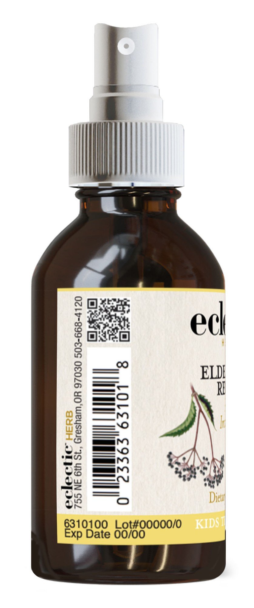 Eclectic Herb Kids Elderberry-Red Root Throat Spray 1 oz Liquid