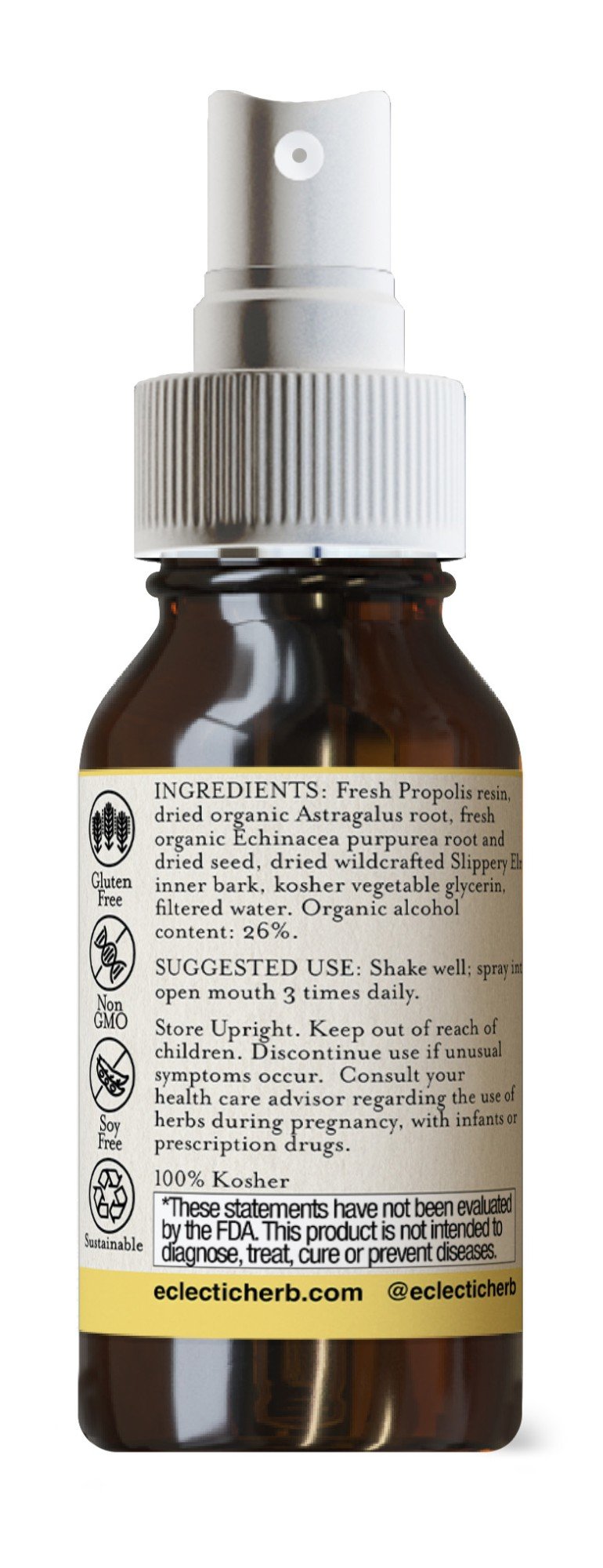 Eclectic Herb Kids Propolis-Astraglaus Throat Spray 1 oz Liquid