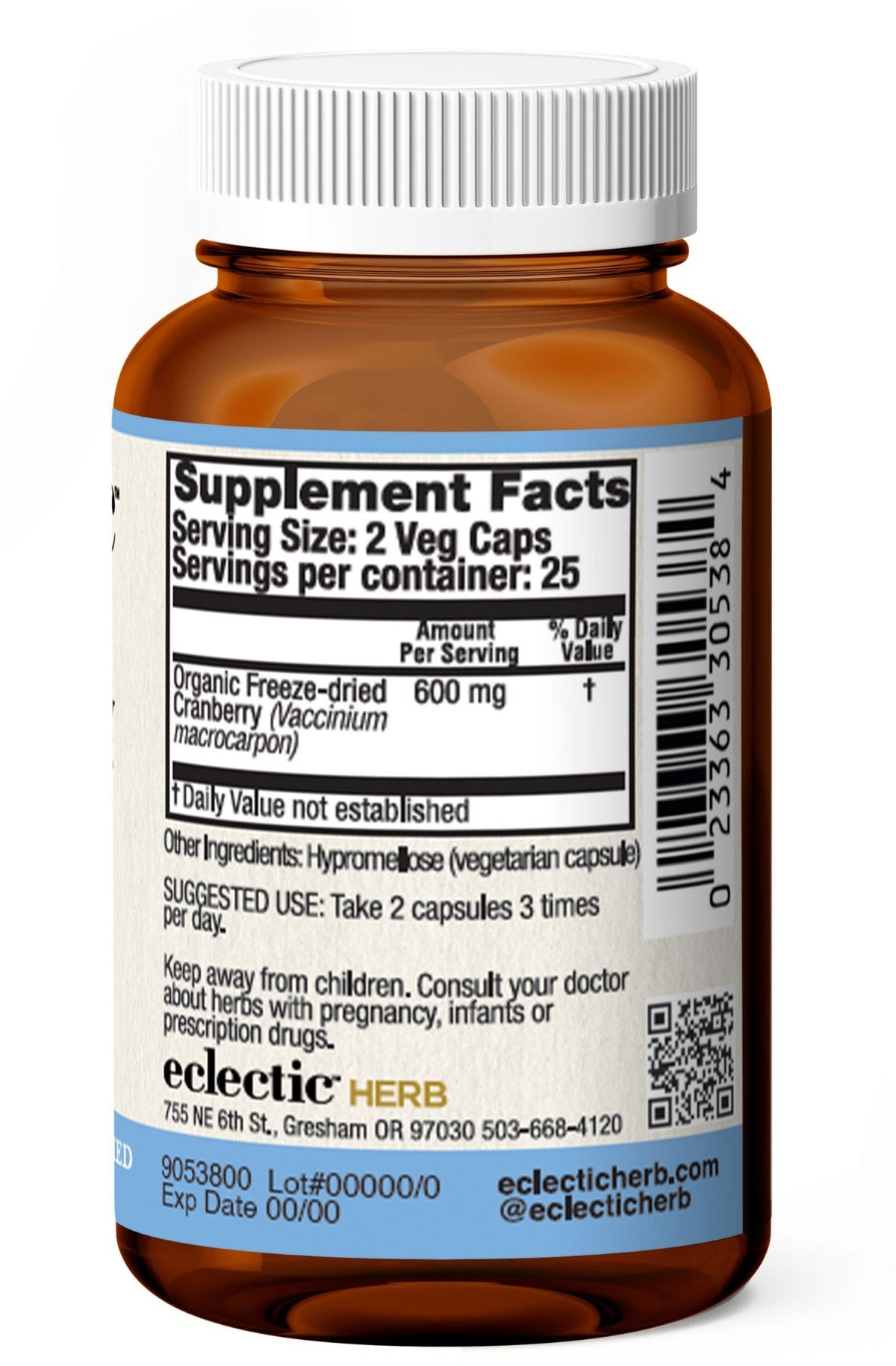 Eclectic Herb Cranberry 300 mg 50 VegCap