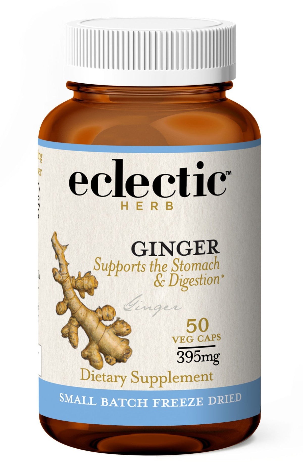 Eclectic Herb Ginger 395 mg 50 VegCap