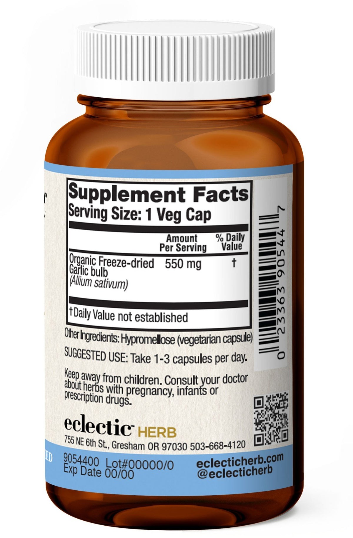 Eclectic Herb Garlic 550 mg 50 VegCap