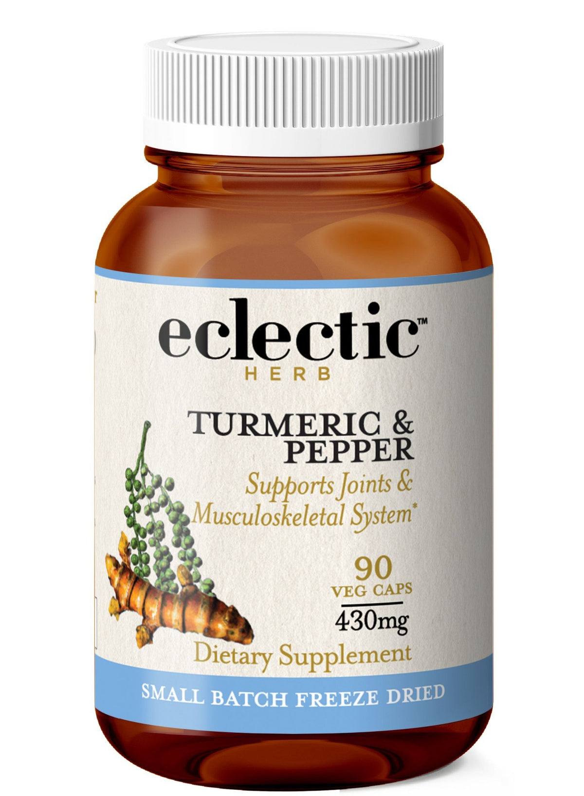 Eclectic Herb Tumeric &amp; Pepper Freeze-Dried 90 VegCap