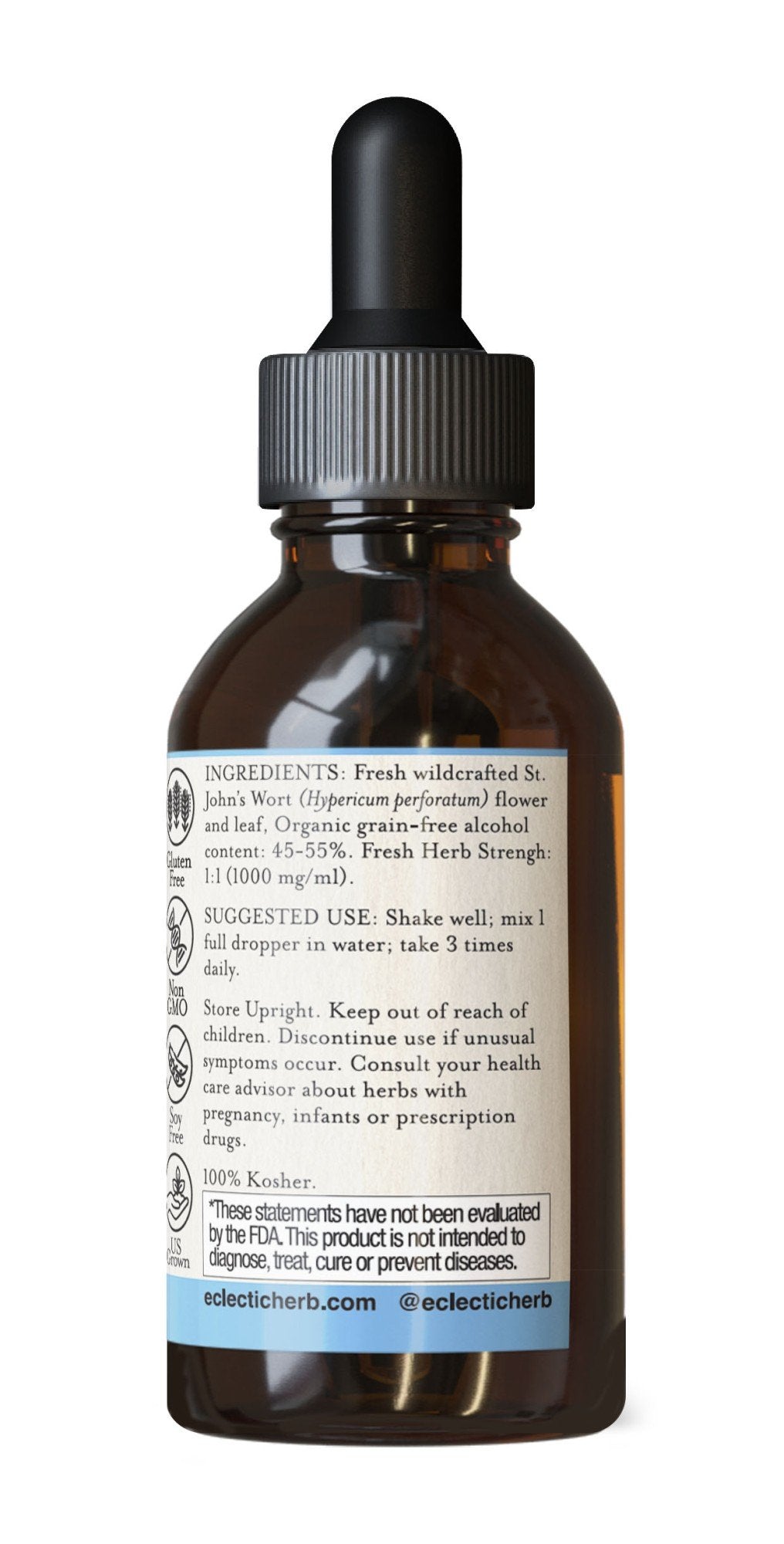 Eclectic Herb St. John&#39;s Wort Extract 2 oz Liquid