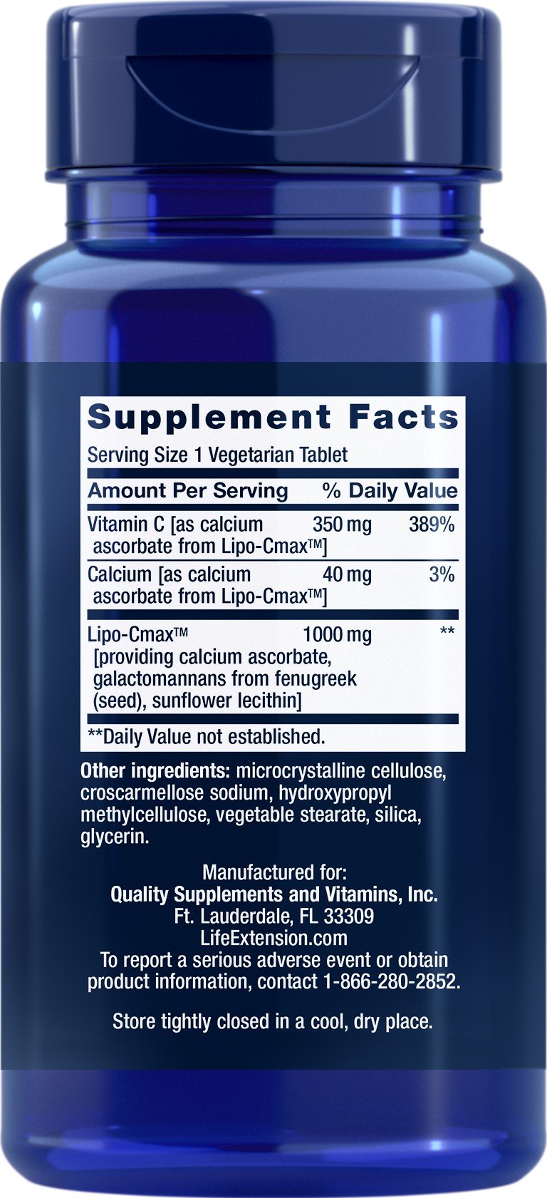 Life Extension Vitamin C 24-Hour Liposomal Hydrogel Formula 60 Tablet