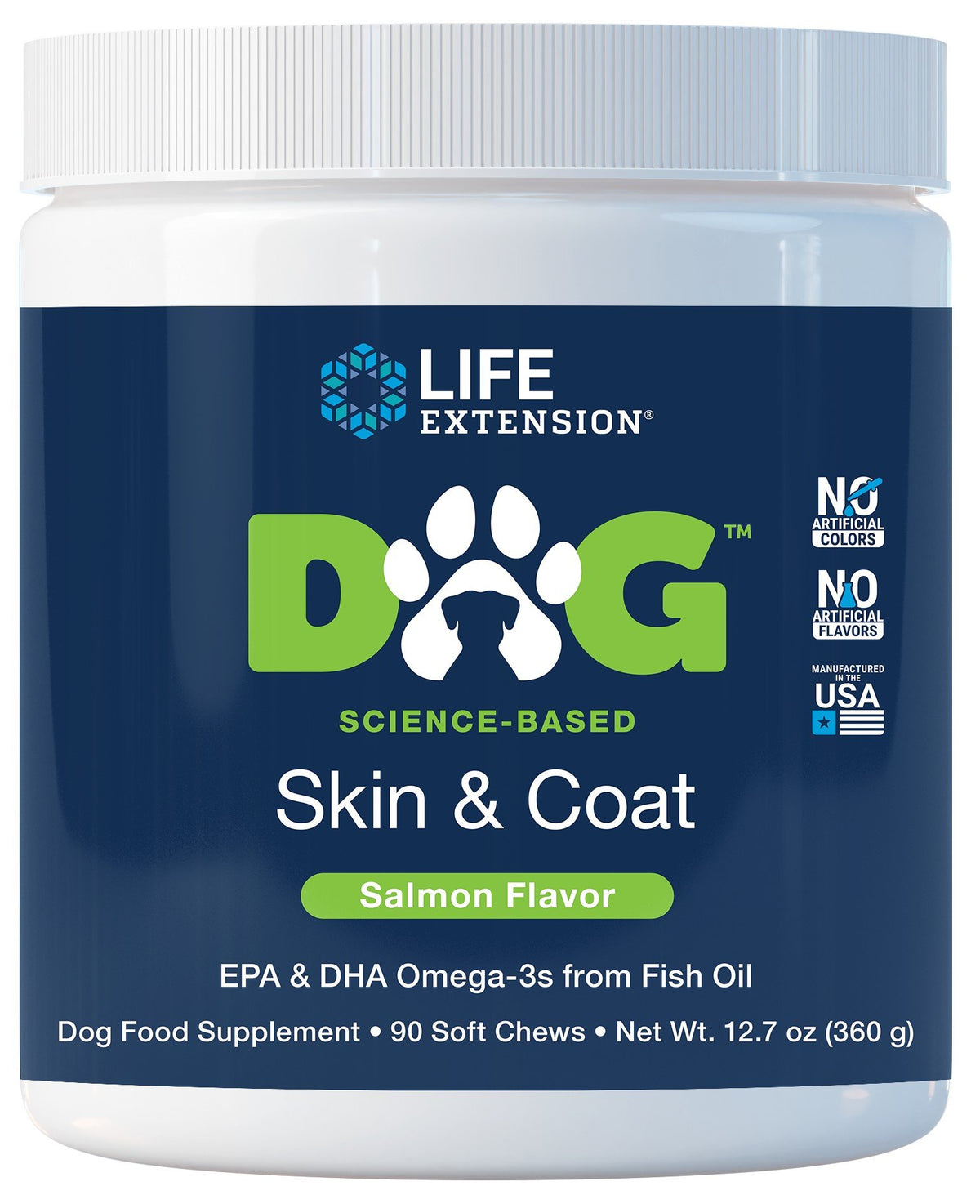 Life Extension Dog Skin &amp; Coat 90 Soft Chews