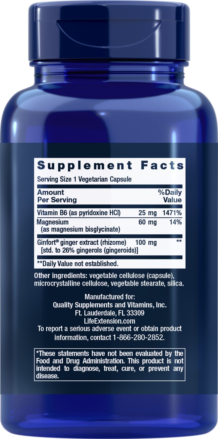 Life Extension Daily PMS Relief 60 Vegetarian Capsules