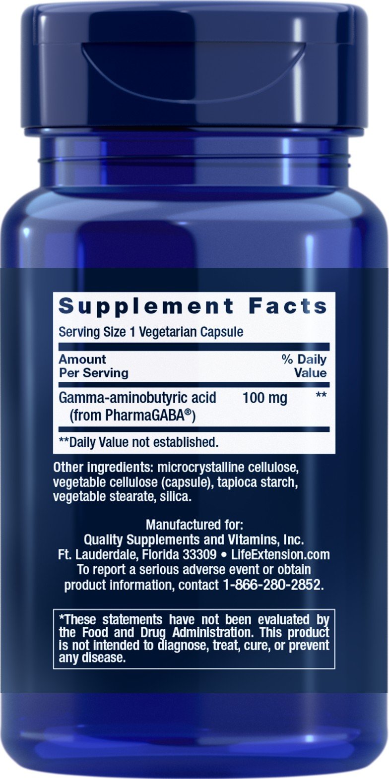 Life Extension GABA 60 VegCap