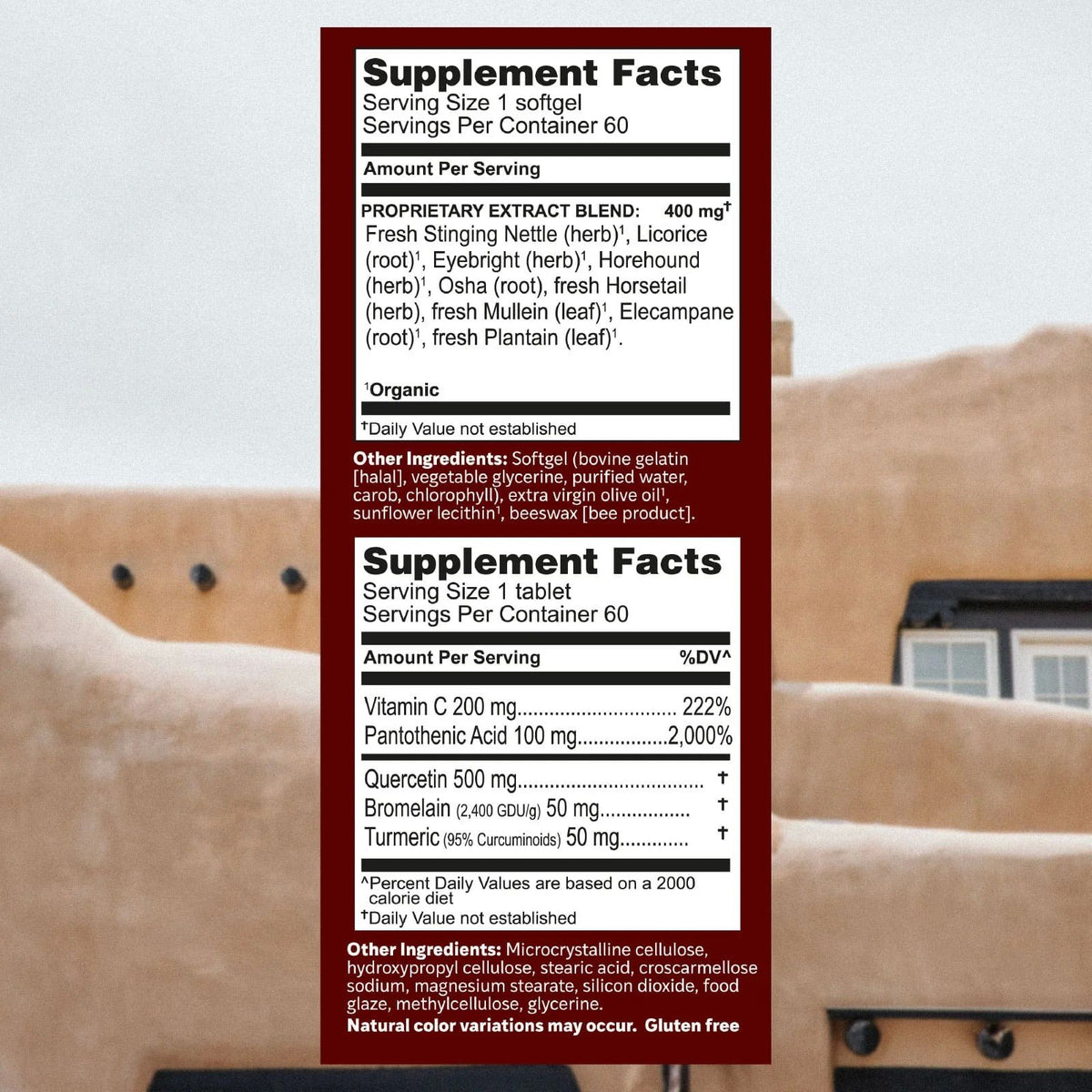 Herbs Etc Allergy ReLeaf System 60 + 60 Softgel + Tablet